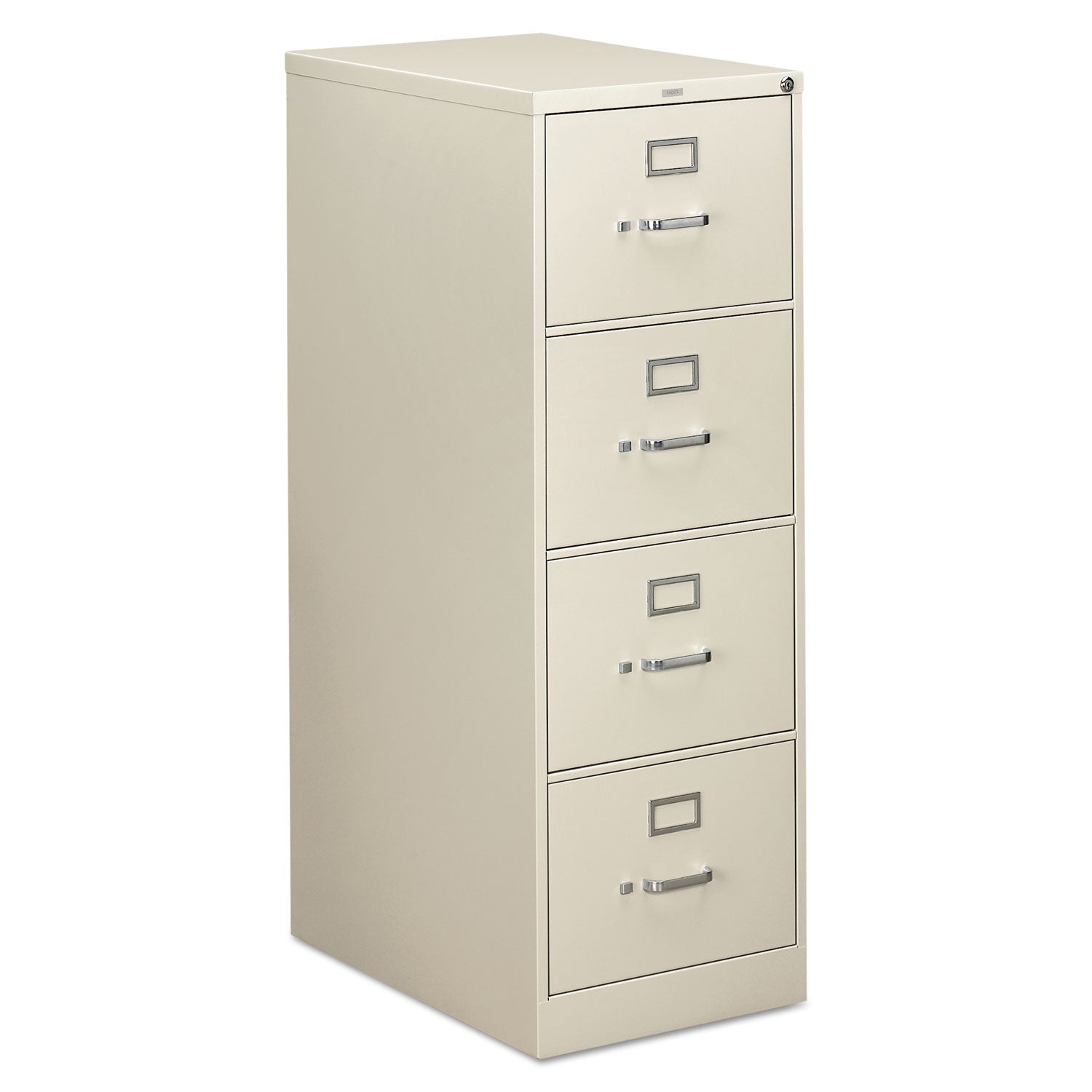 310 Series Vertical File, 4 Legal-Size File Drawers, Light Gray, 18.25" x 26.5" x 52 -
