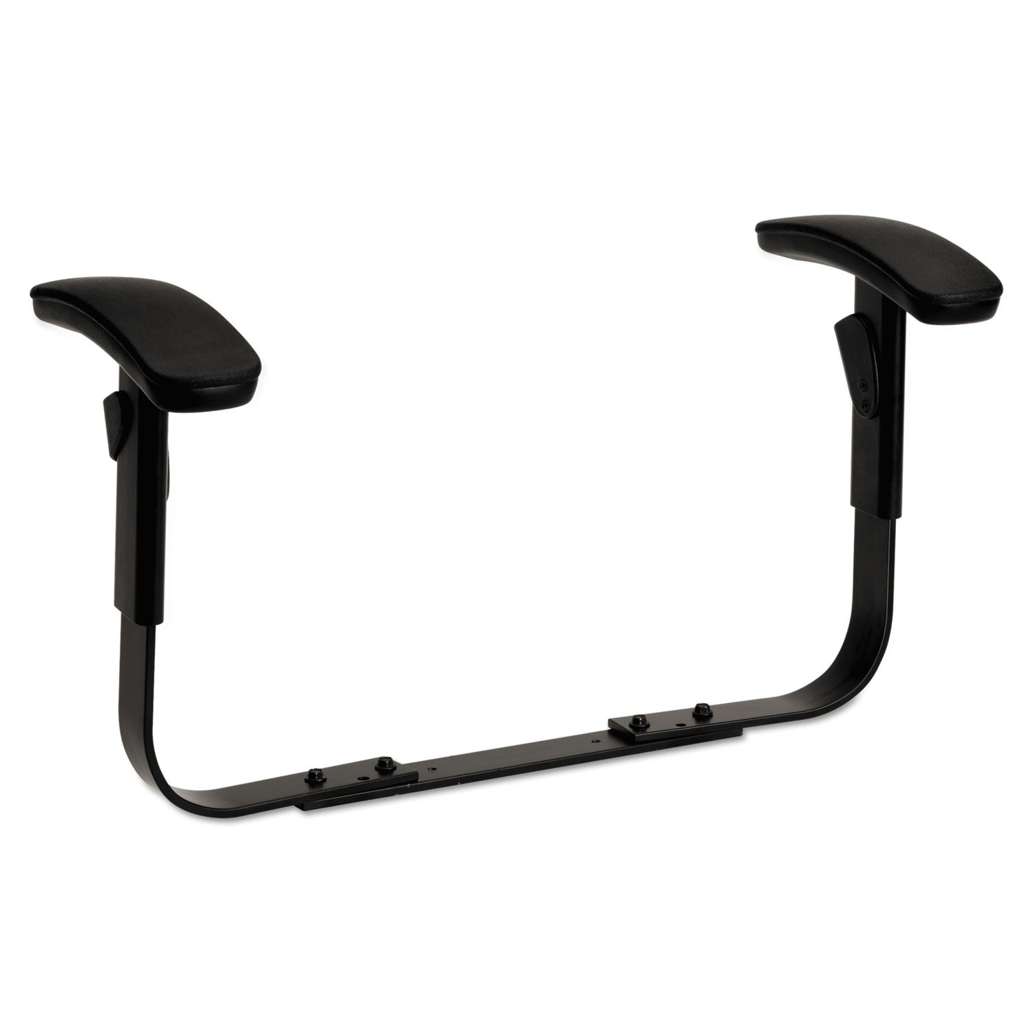 Optional Height-Adjustable T-Arms for HON ComforTask Series Swivel Task Chairs, Black, 2/Set -