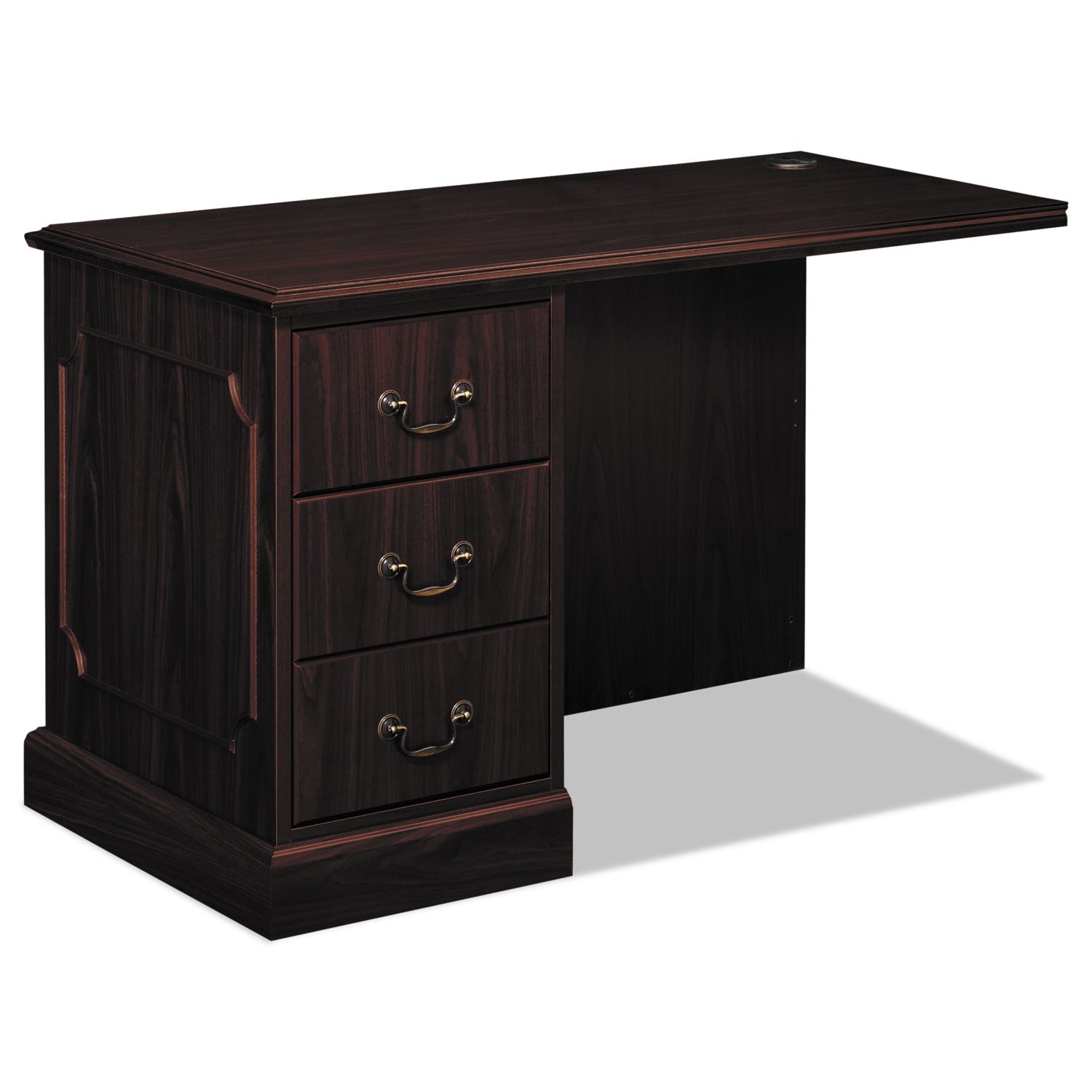 94000 Series "L" Workstation Left Return, 48w x 24d x 29.5h, Mahogany -