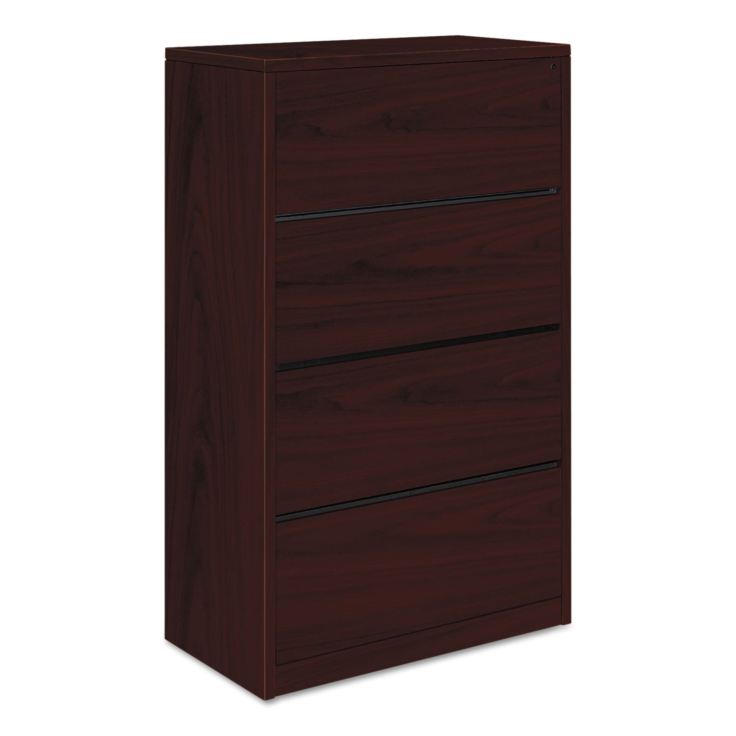 10500 Series Lateral File, 4 Legal/Letter-Size File Drawers, Mahogany, 36" x 20" x 59.13 -
