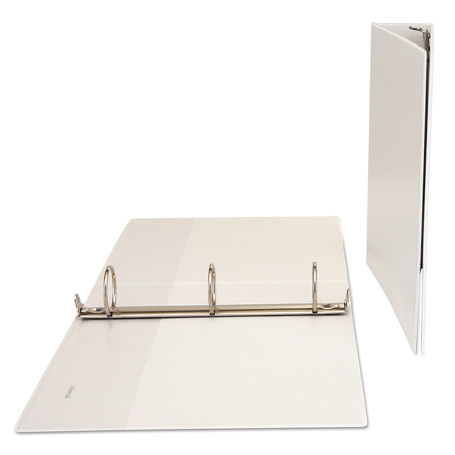 Deluxe Round Ring View Binder, 3 Rings, 2" Capacity, 11 x 8.5, White -