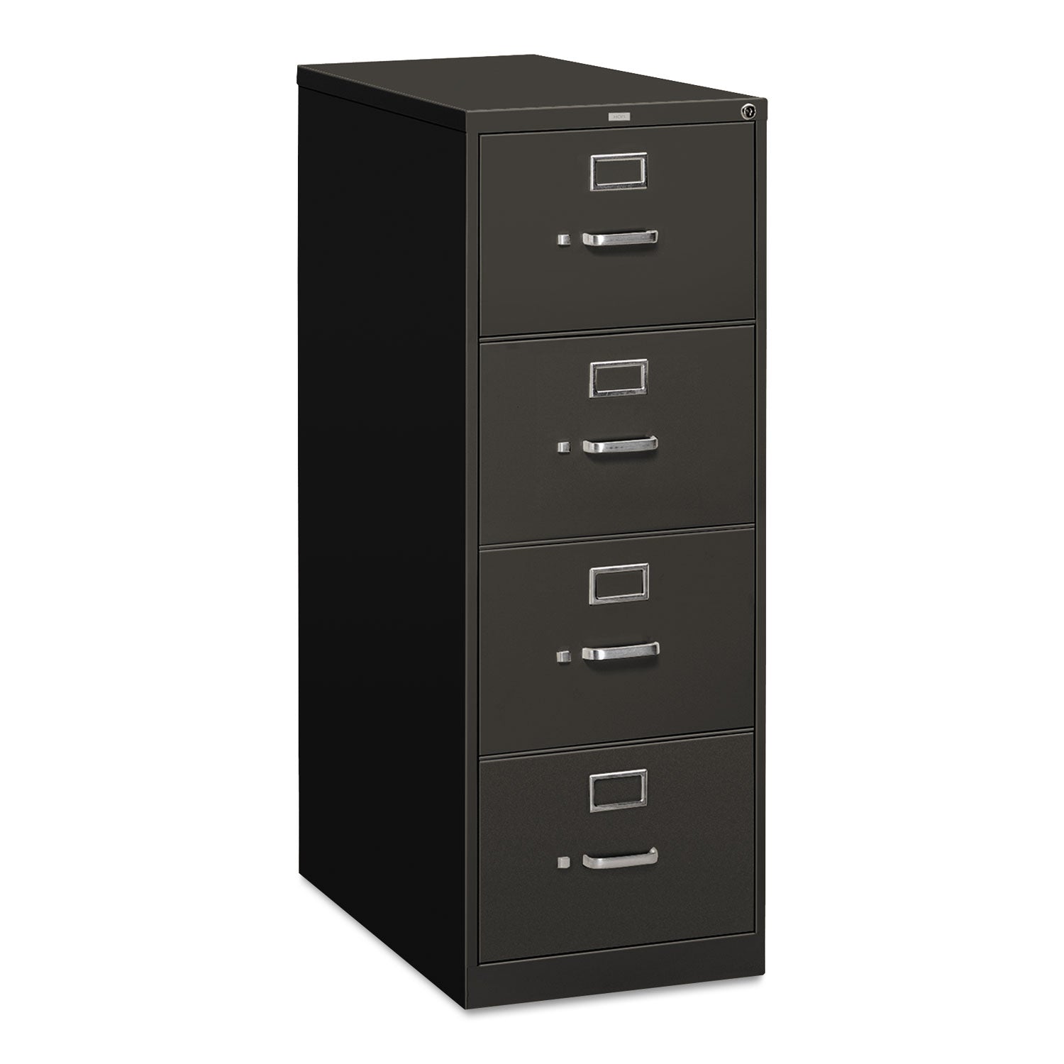 310 Series Vertical File, 4 Legal-Size File Drawers, Charcoal, 18.25" x 26.5" x 52 -