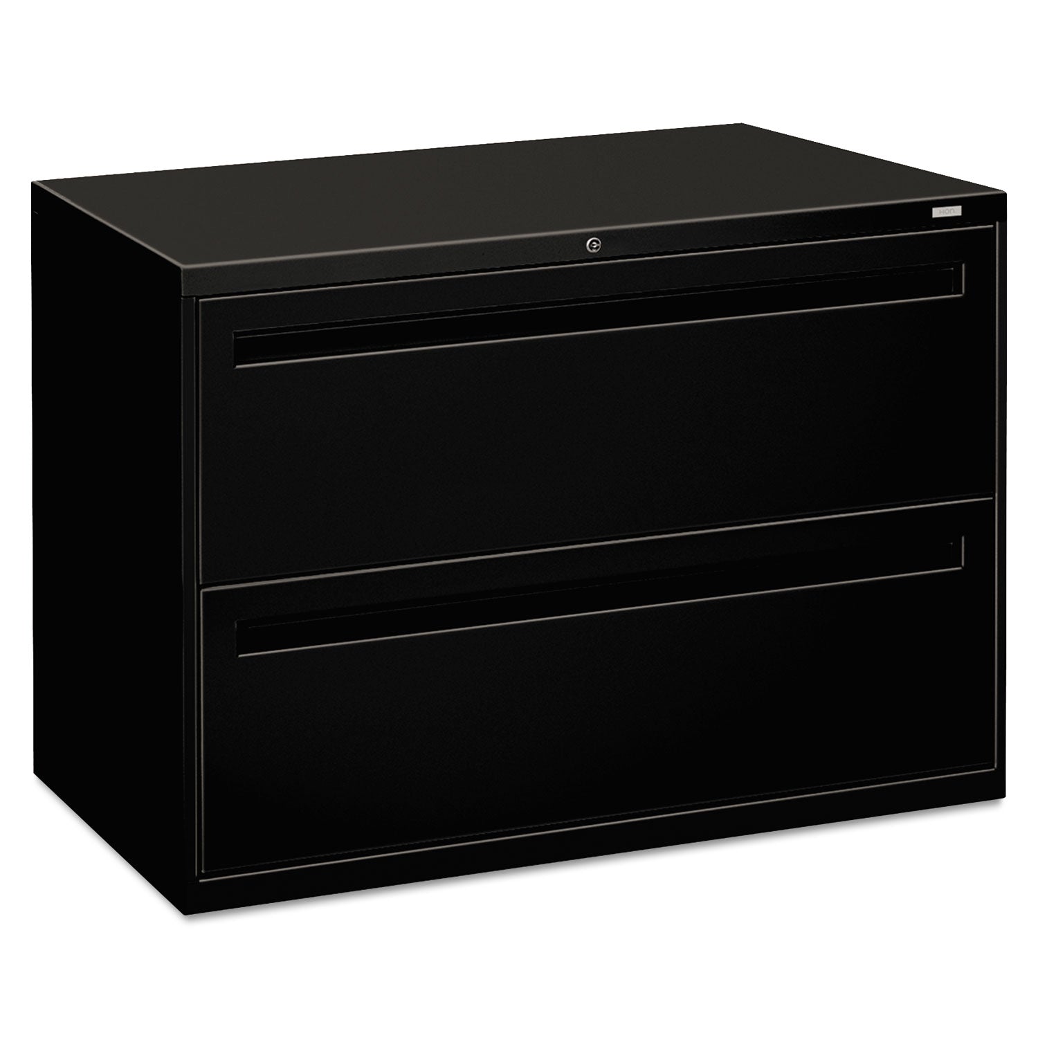 Brigade 700 Series Lateral File, 2 Legal/Letter-Size File Drawers, Black, 42" x 18" x 28 -