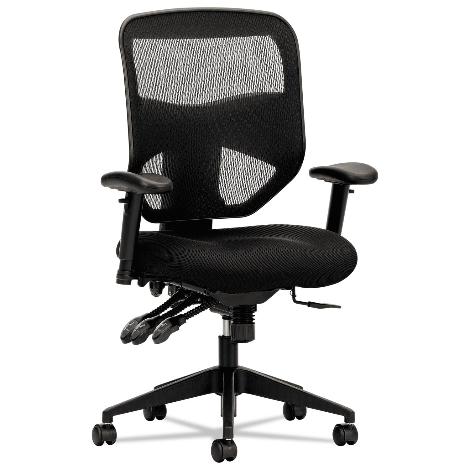 VL532 Mesh High-Back Task Chair, Supports Up to 250 lb, 17" to 20.5" Seat Height, Black -