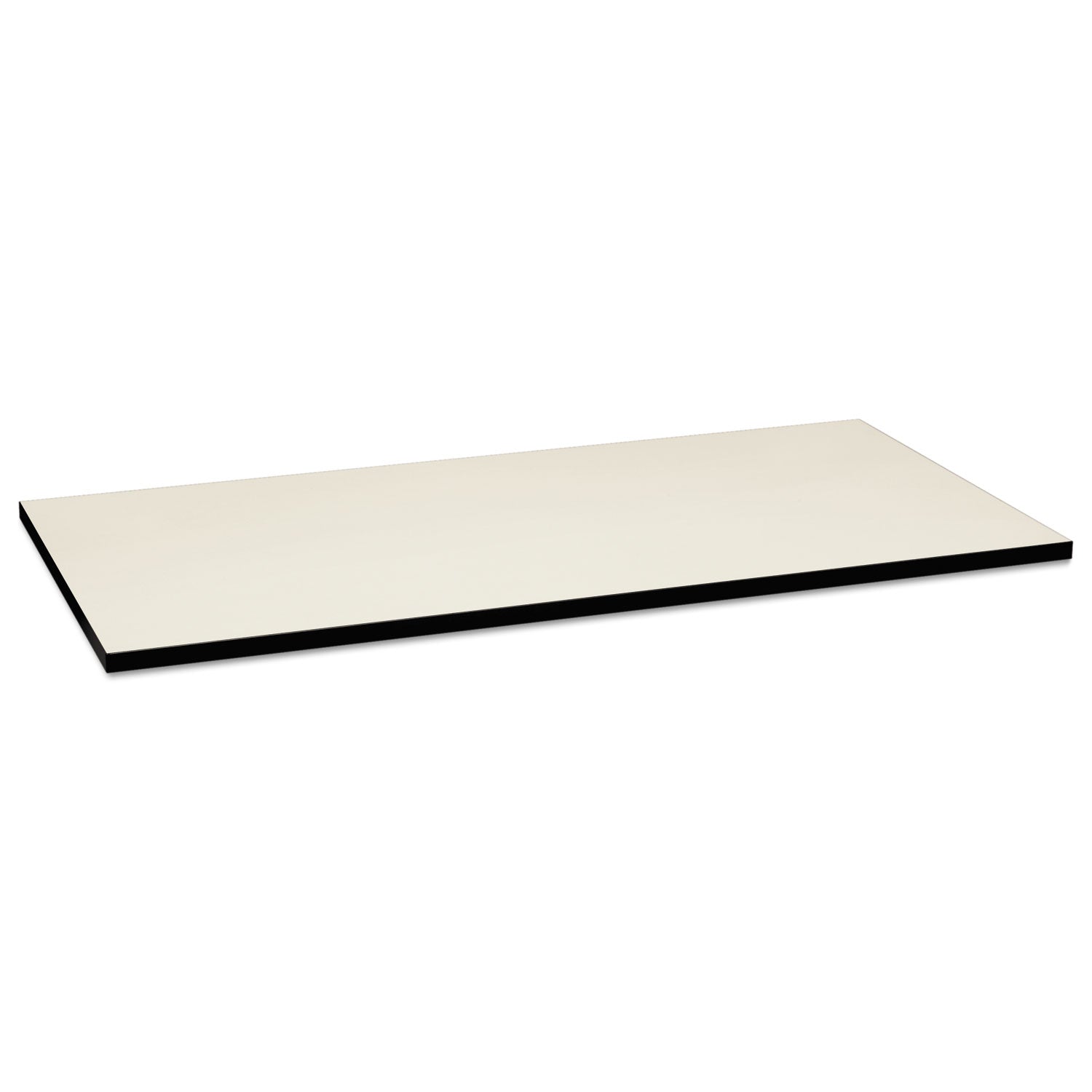 Huddle Multipurpose Rectangular Top, 60w x 30d, Silver Mesh/Black -