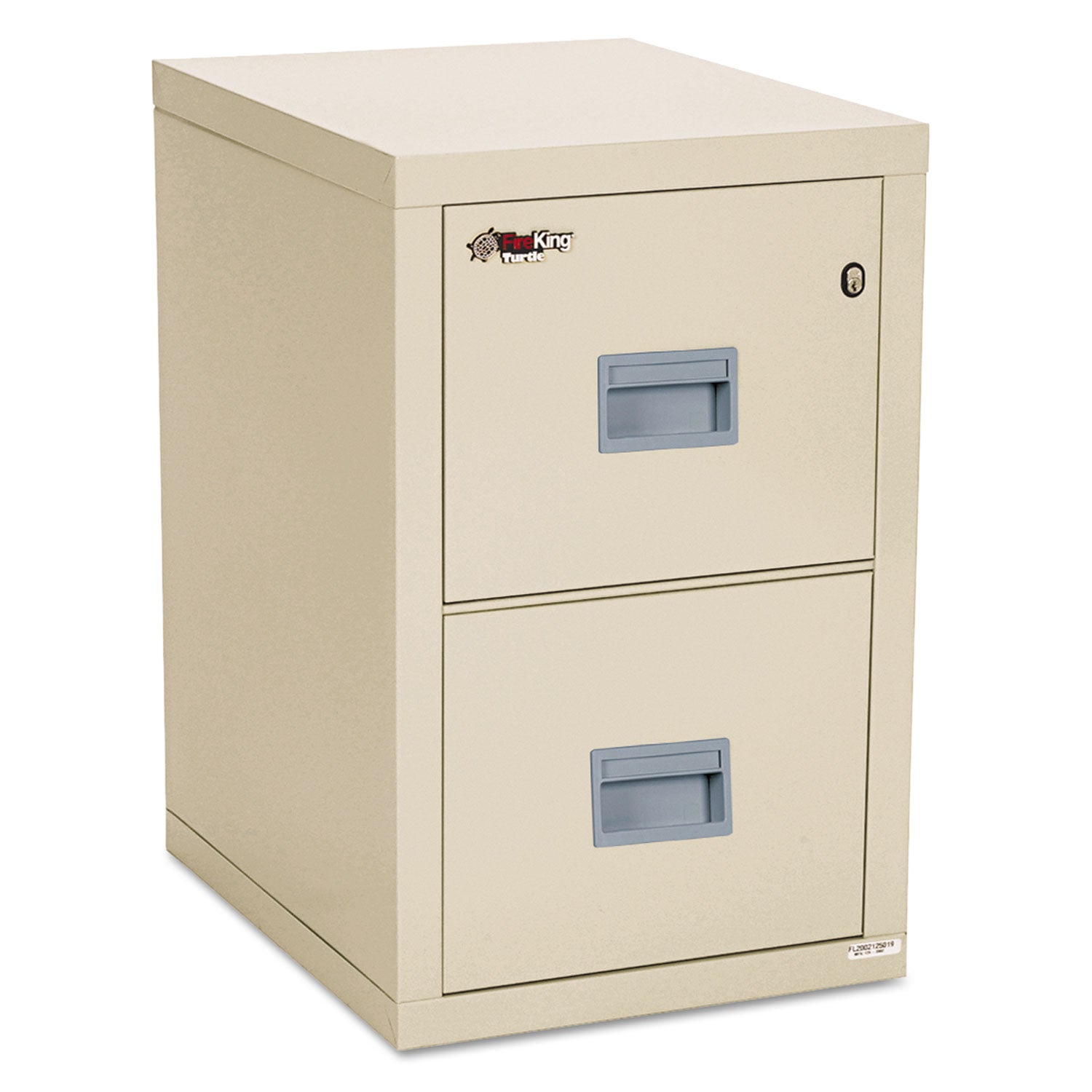 Compact Turtle Insulated Vertical File, 1-Hour Fire, 2 Legal/Letter File Drawers, Parchment, 17.75" x 22.13" x 27.75 -