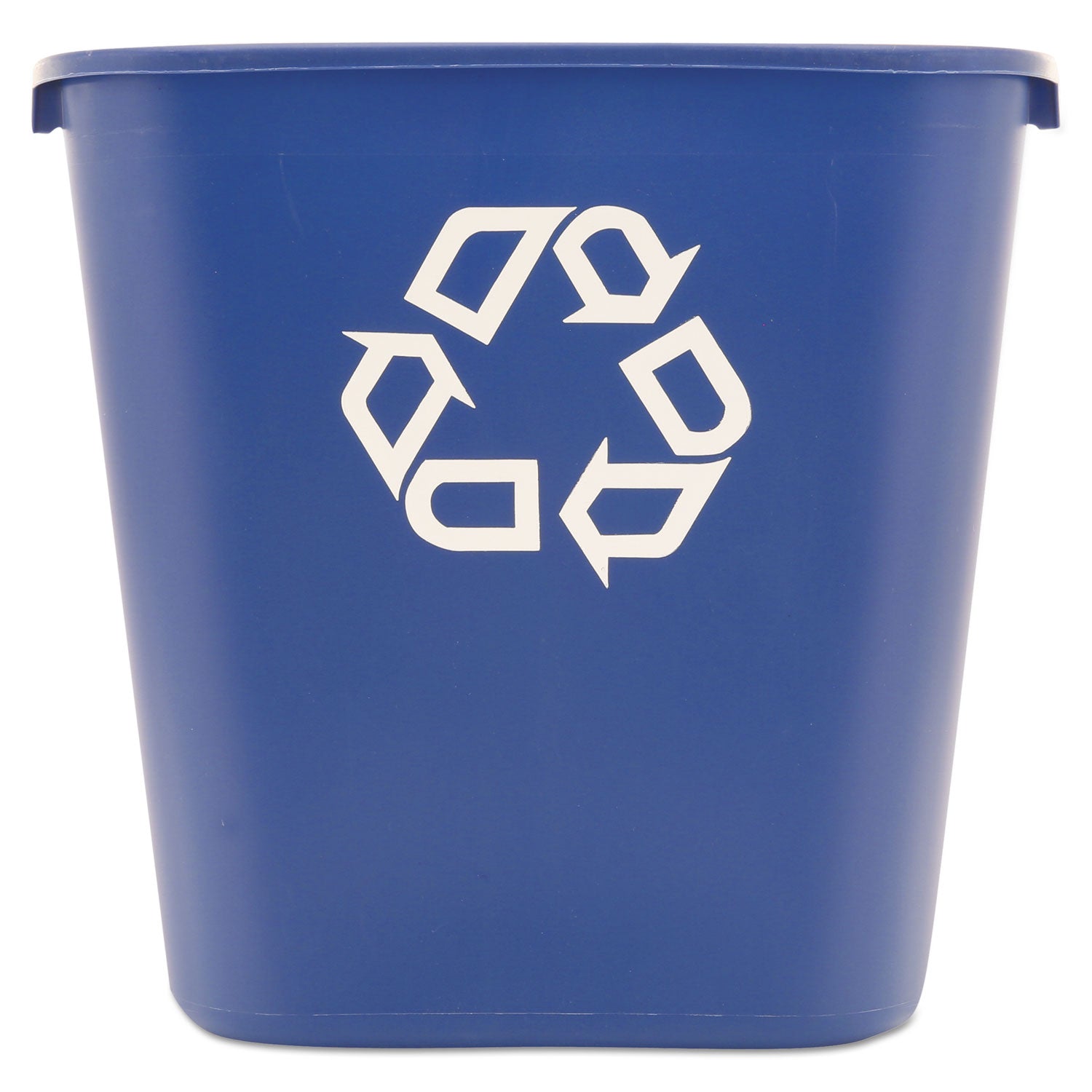 Deskside Recycling Container, Medium, 28.13 qt, Plastic, Blue -