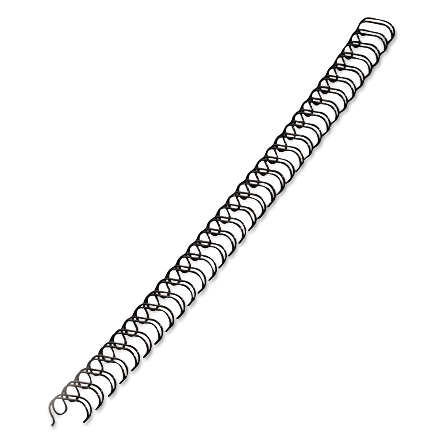 Wire Bindings, 1/4" Diameter, 35 Sheet Capacity, Black, 25/Pack -