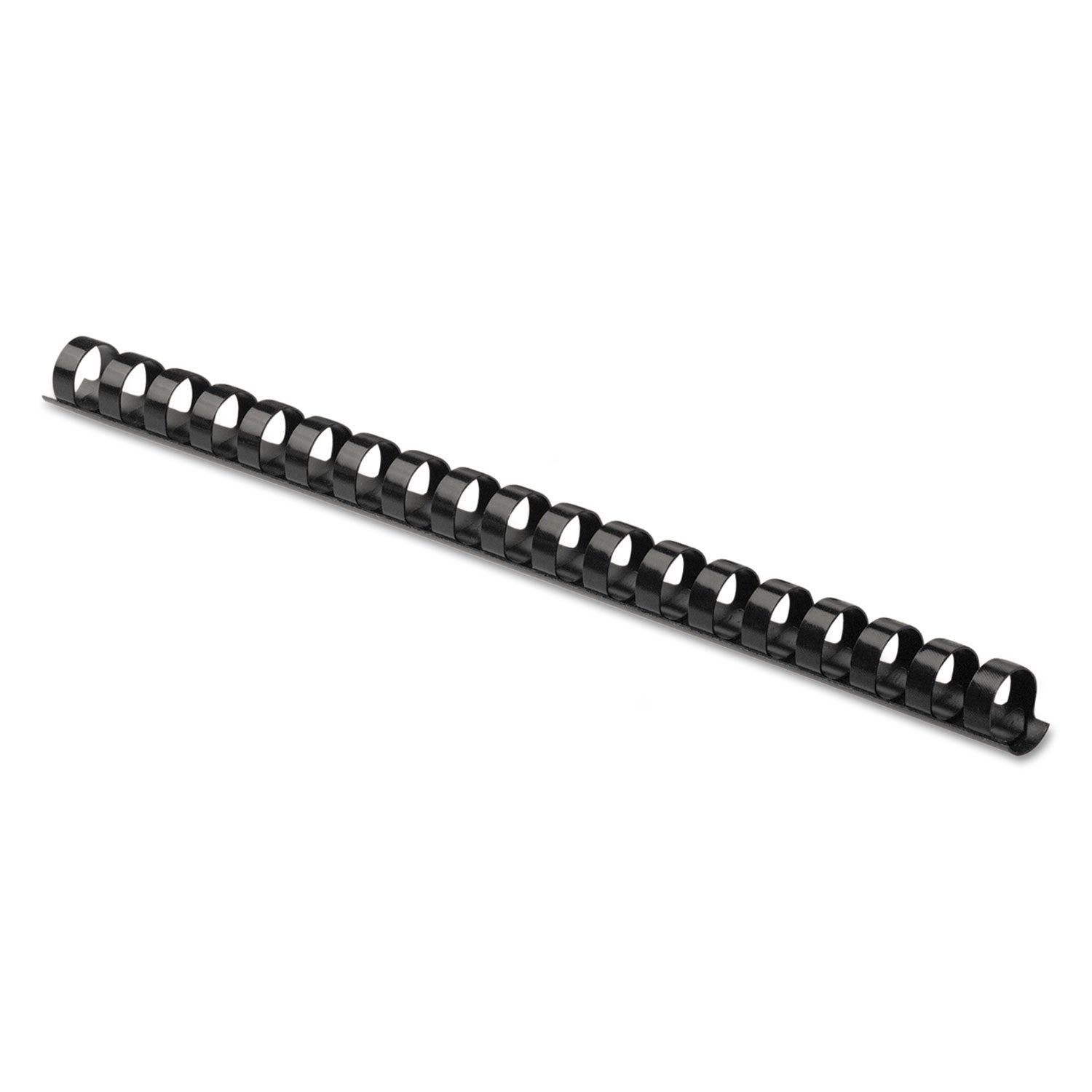 Plastic Comb Bindings, 5/8" Diameter, 120 Sheet Capacity, Black, 25/Pack -