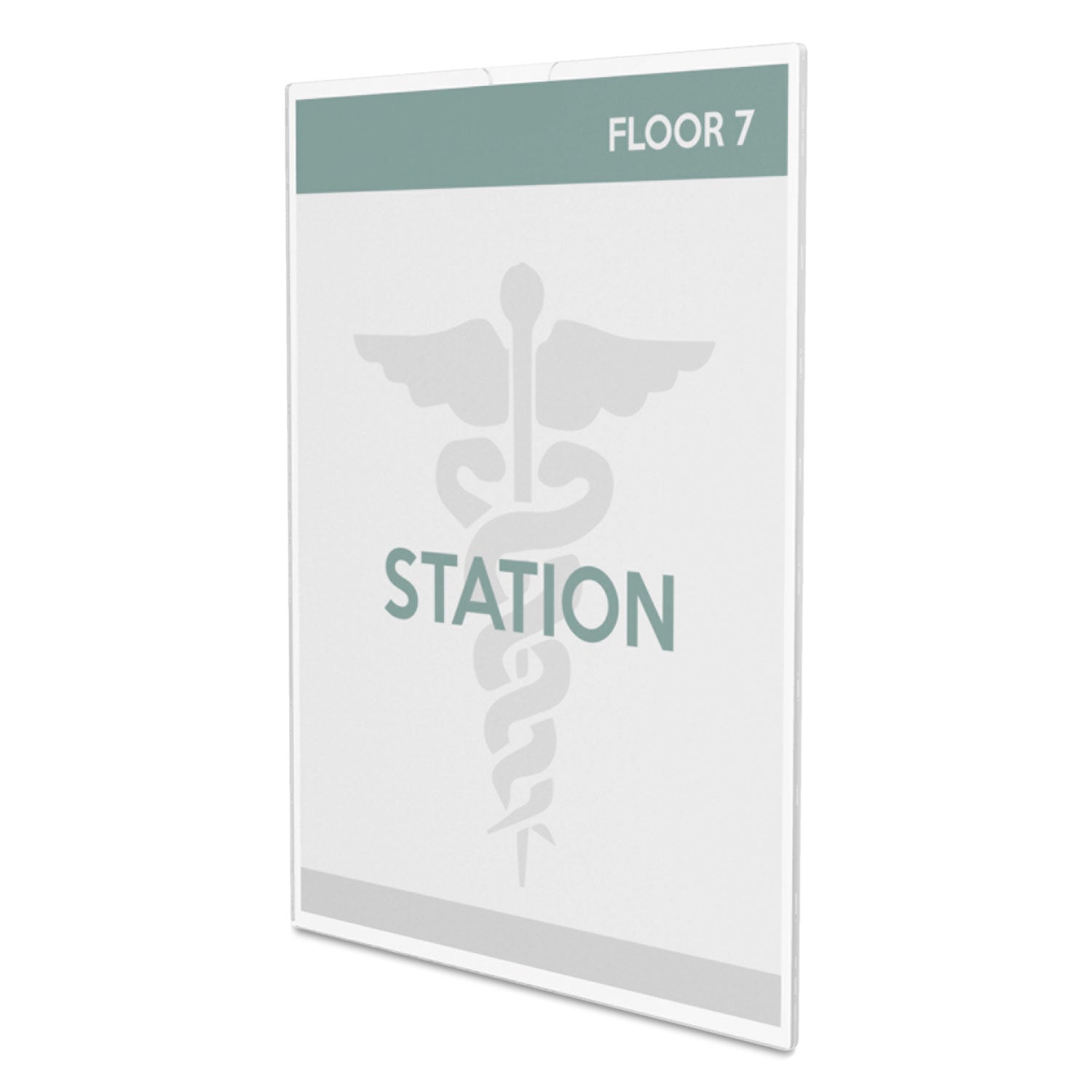 Superior Image Cubicle Sign Holder, 8.5 x 11 Insert, Clear -