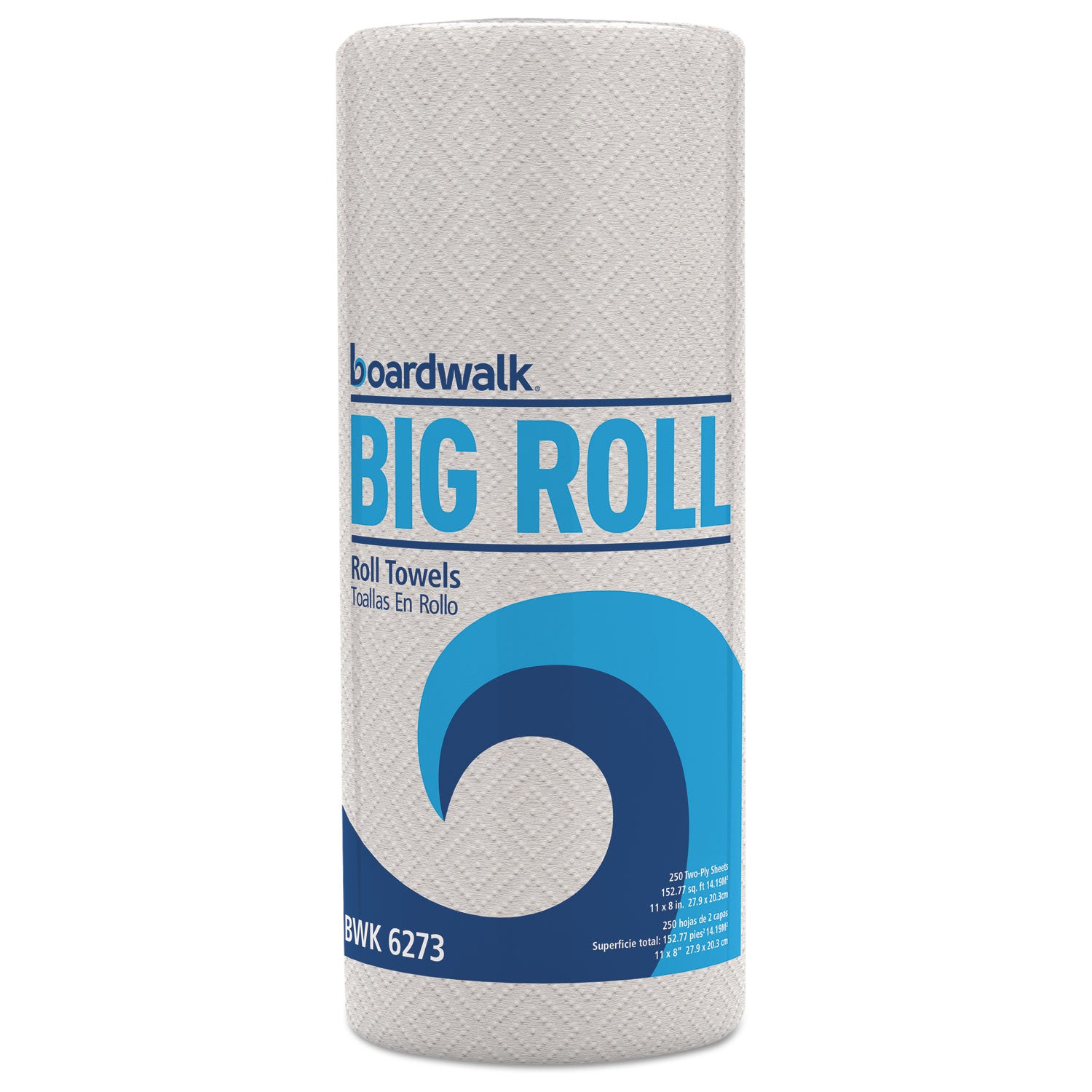 Kitchen Roll Towel, 2-Ply, 11 x 8.5, White, 250/Roll, 12 Rolls/Carton - 1