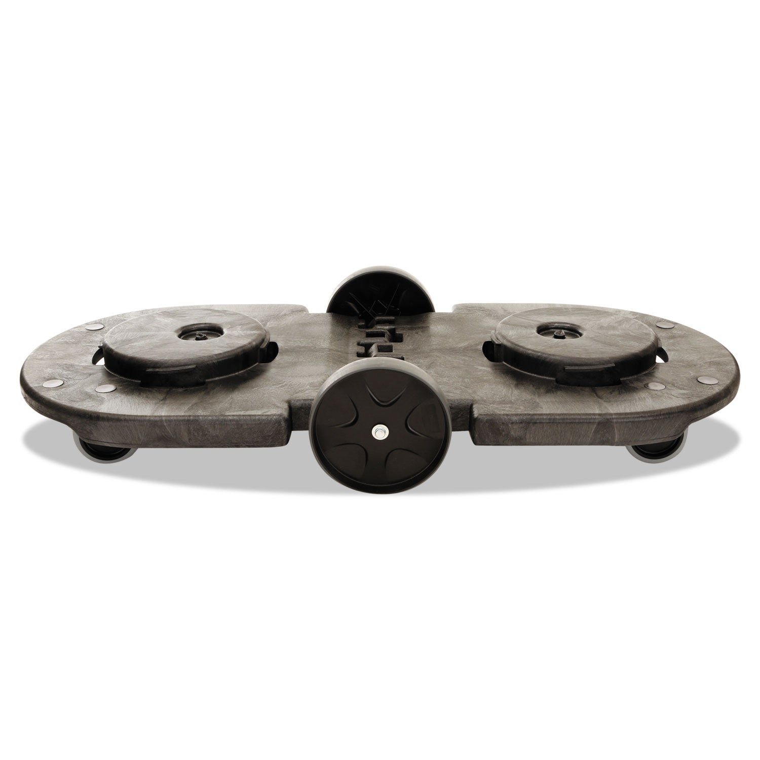 BRUTE Tandem Dolly, Two-Container, 300 lb Capacity, 20.25w x 45d x 8h, Black -