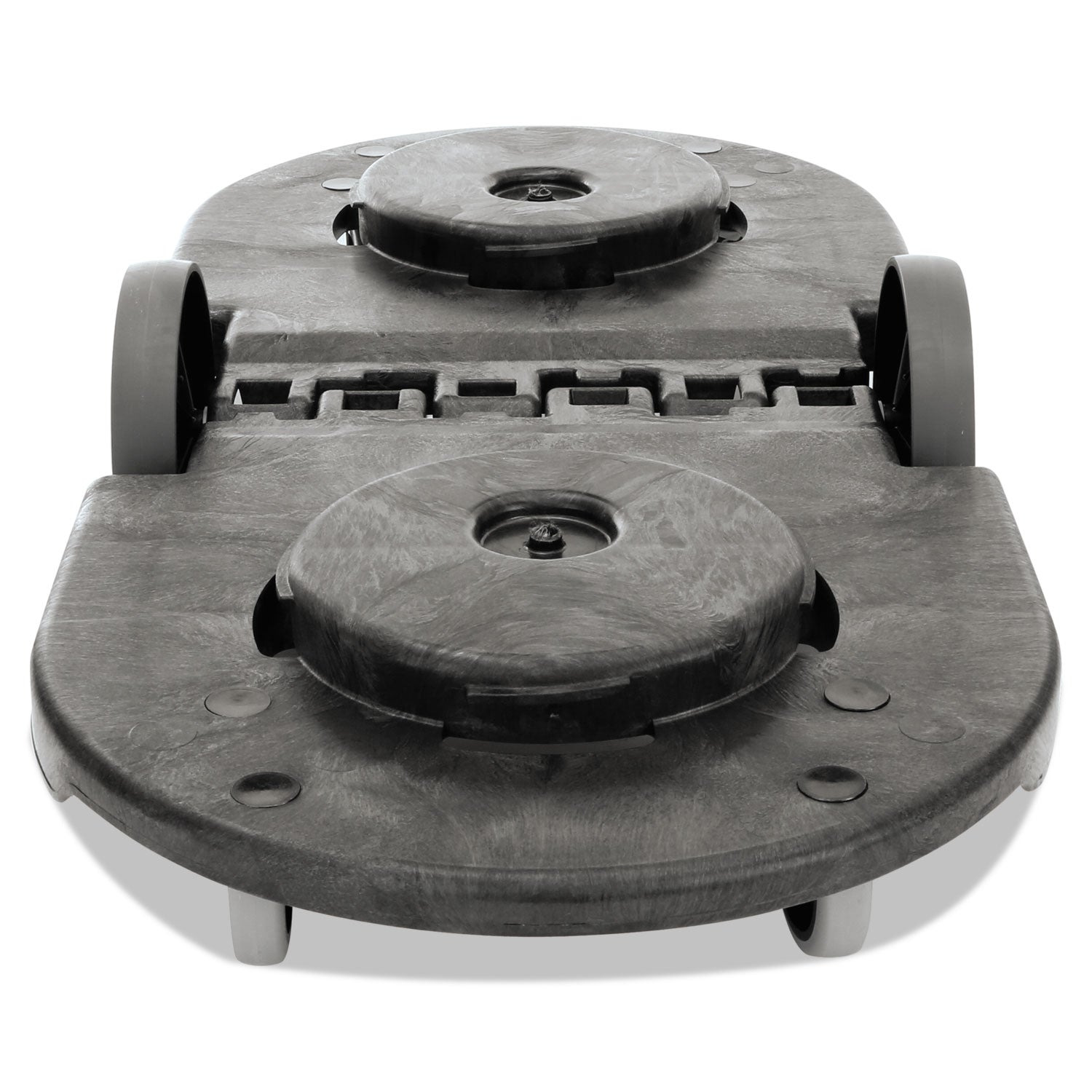 BRUTE Tandem Dolly, Two-Container, 300 lb Capacity, 20.25w x 45d x 8h, Black -