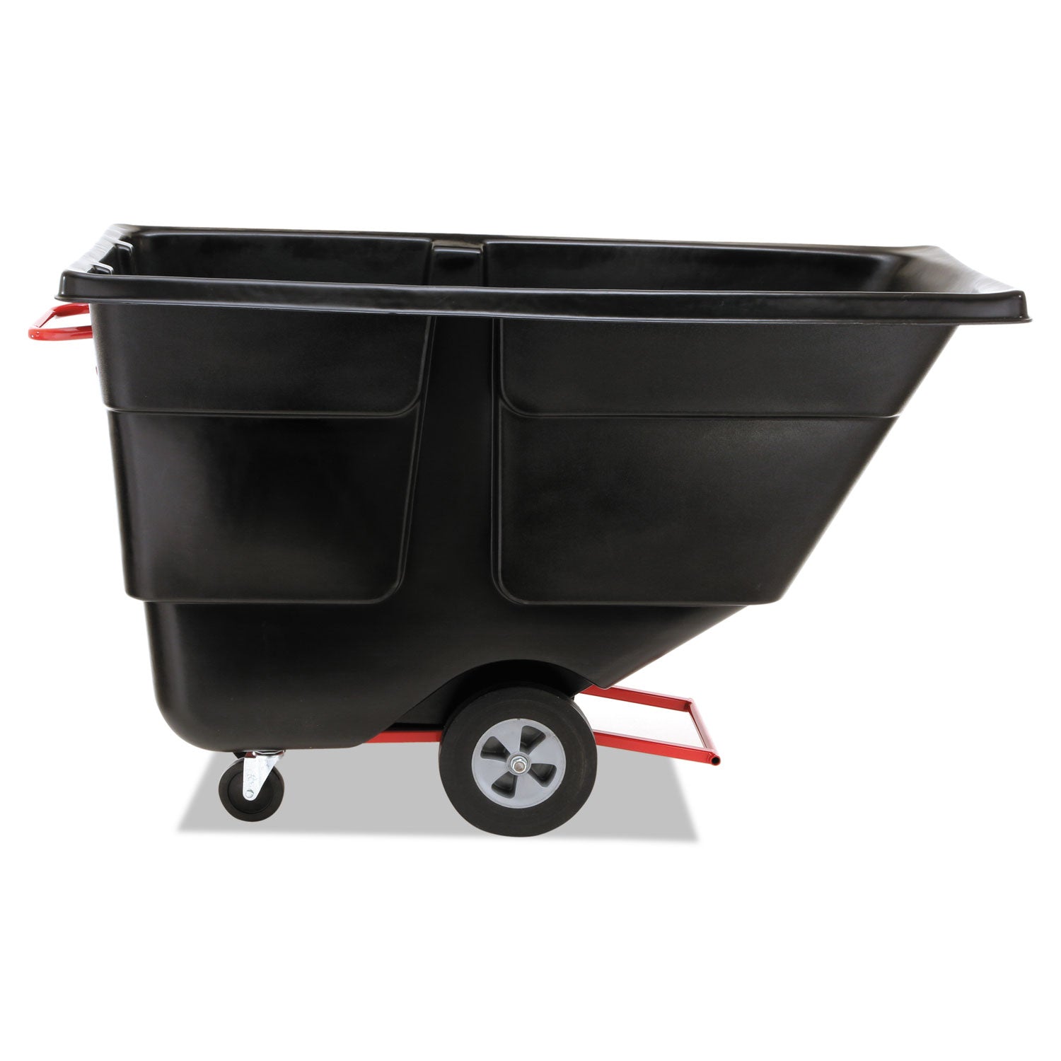 Rotomolded Tilt Truck, 202 gal, 850 lb Capacity, Plastic, Black -