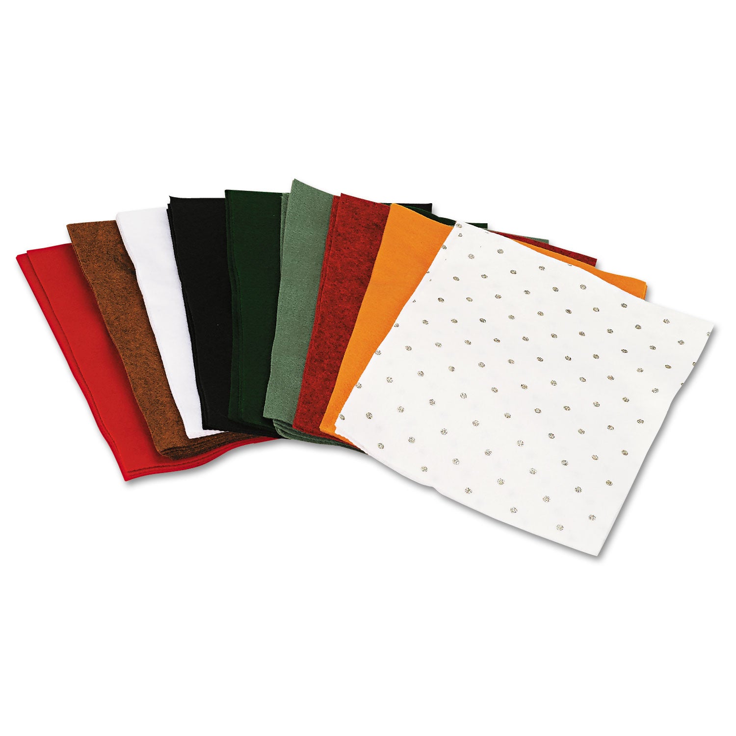 One Pound Felt Sheet Pack, Rectangular, 9 x 12, Assorted Colors, 30/Pack -