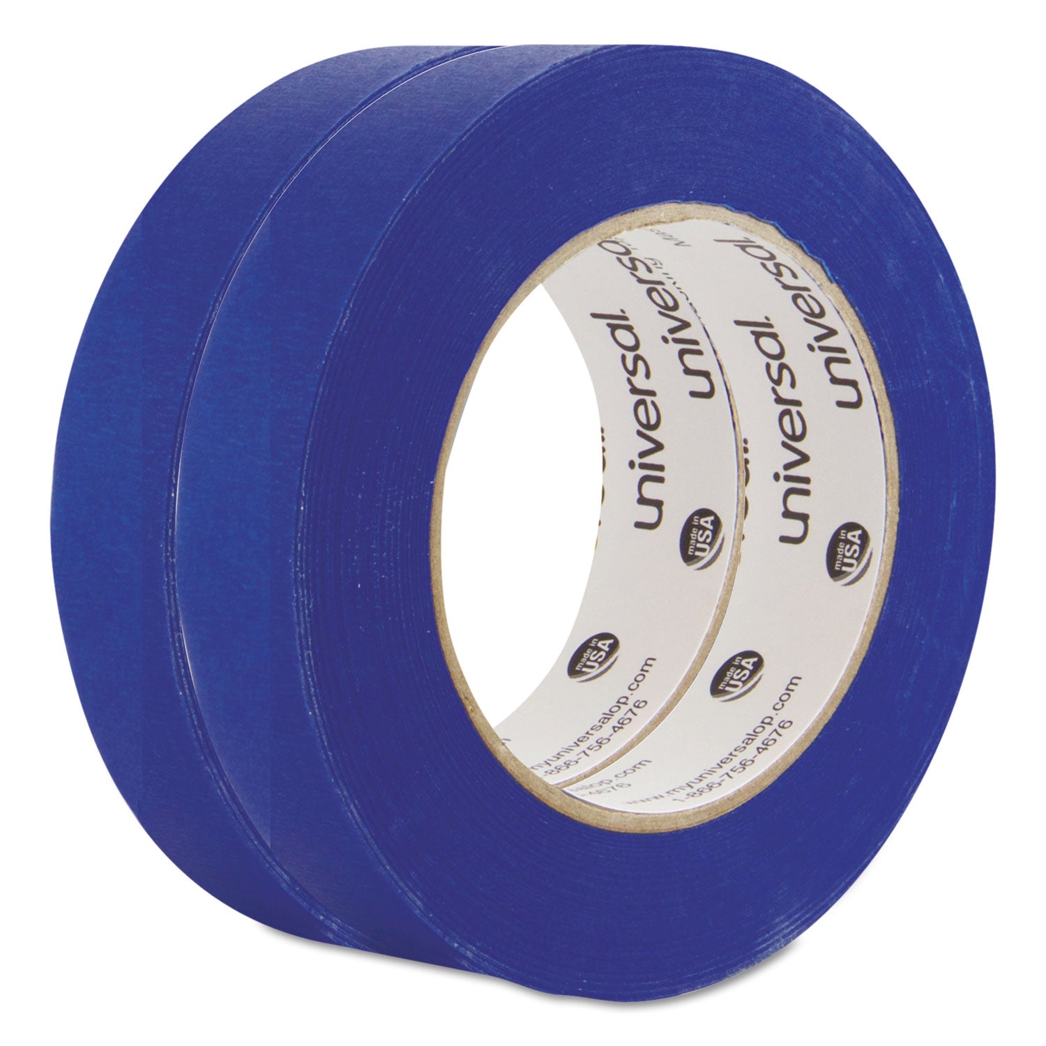 Premium Blue Masking Tape with UV Resistance, 3" Core, 24 mm x 54.8 m, Blue, 2/Pack -