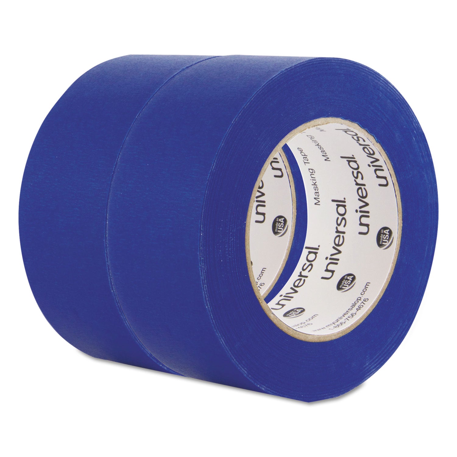 Premium Blue Masking Tape with UV Resistance, 3" Core, 48 mm x 54.8 m, Blue, 2/Pack -