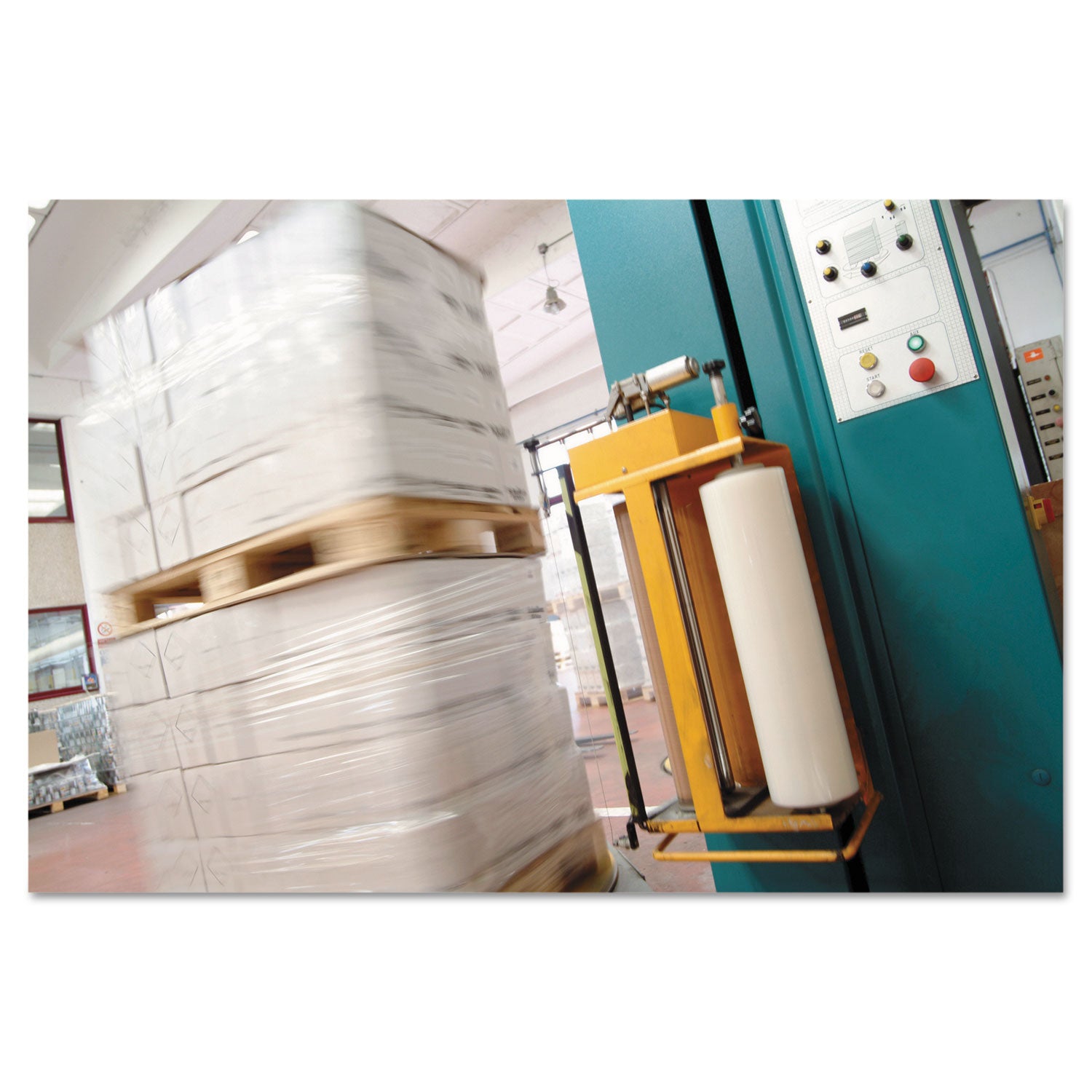 Machine Stretch Film, 20" x 5,000 ft, 20.3 mic, (80-Gauge), Clear -