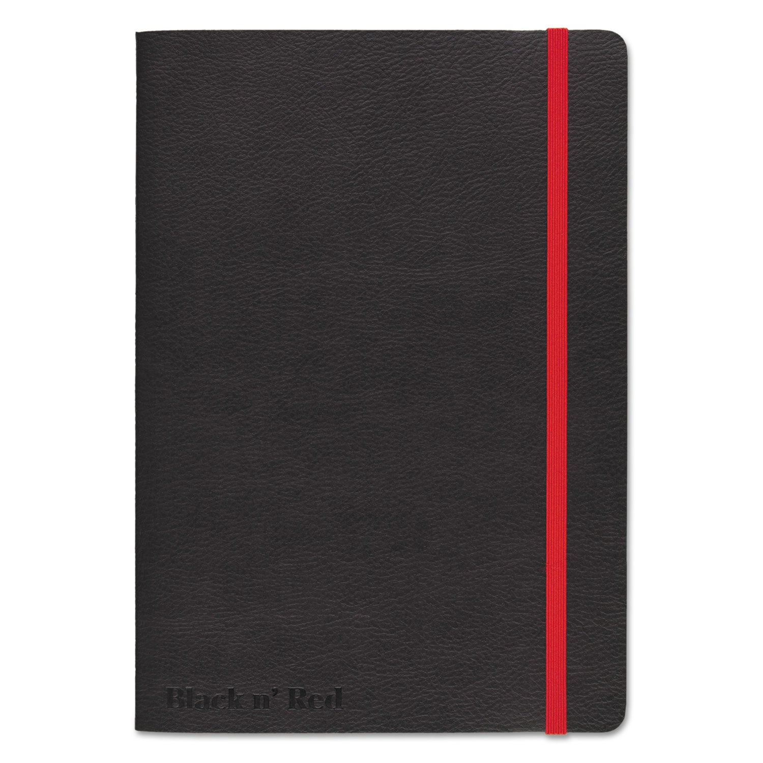Flexible Cover Casebound Notebooks, SCRIBZEE Compatible, 1-Subject, Wide/Legal Rule, Black Cover, (71) 8.25 x 5.75 Sheets -