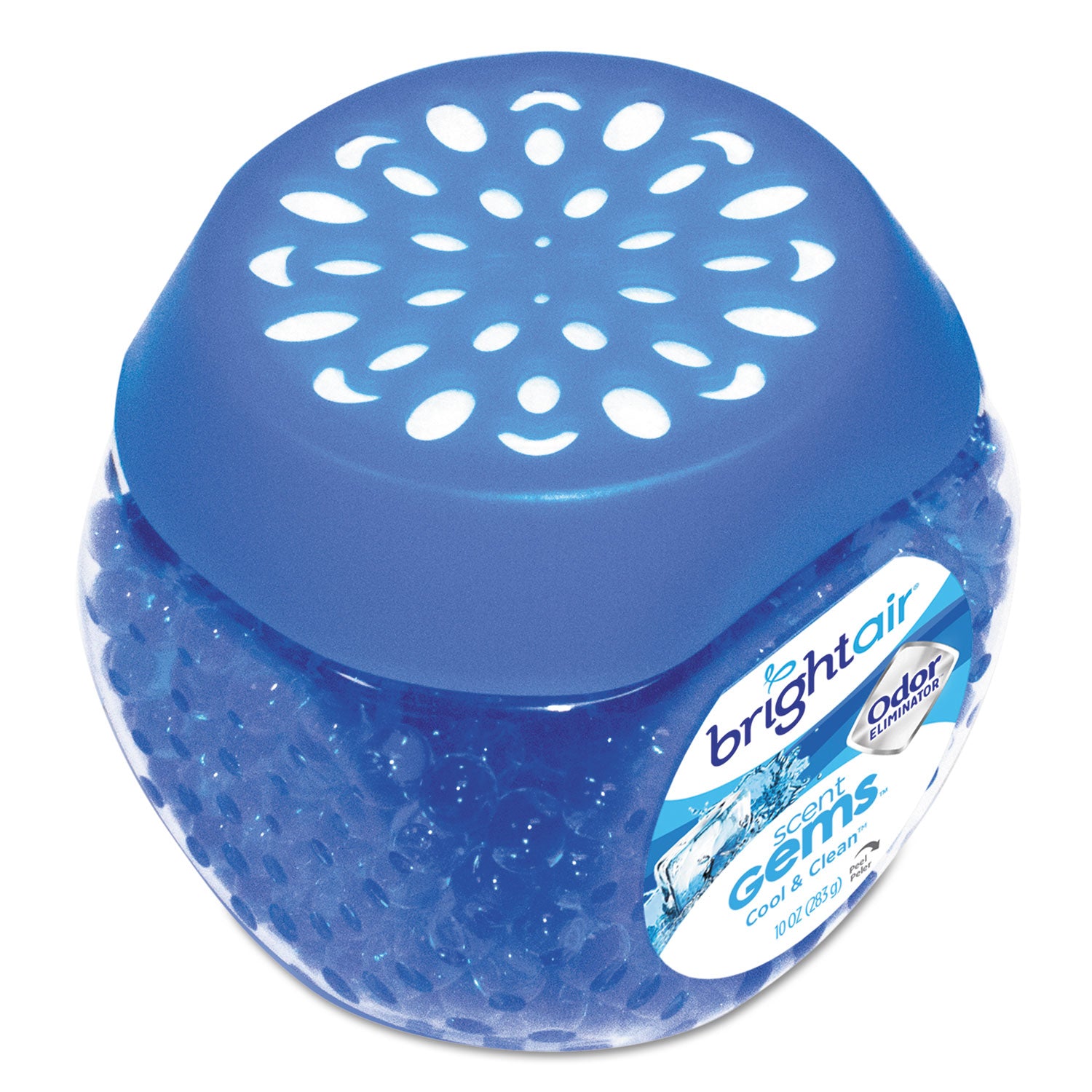 Scent Gems Odor Eliminator, Cool and Clean, Blue, 10 oz Jar -