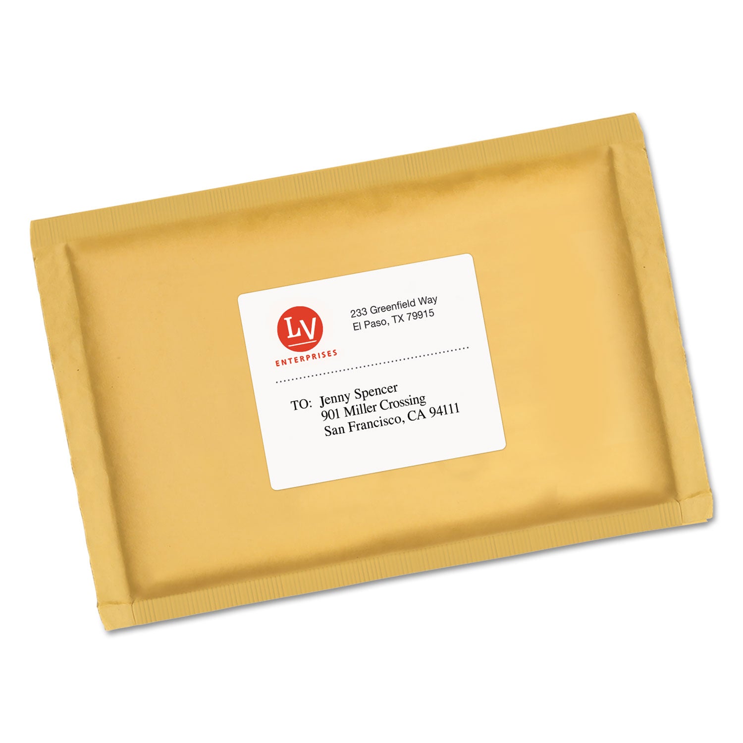 White Shipping Labels-Bulk Packs, Inkjet/Laser Printers, 3.33 x 4, White, 6/Sheet, 250 Sheets/Box -