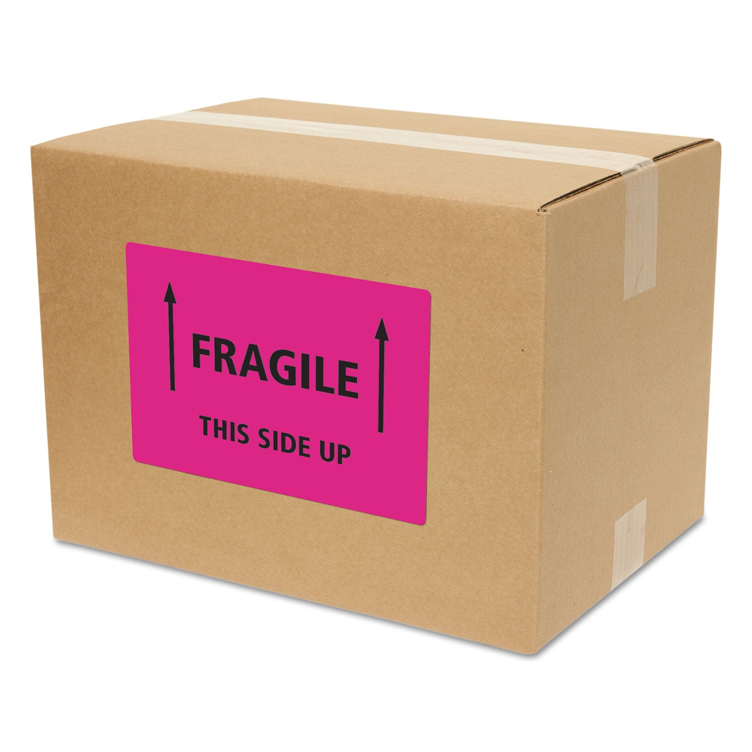 High-Visibility Permanent Laser ID Labels, 5.5 x 8.5, Neon Magenta, 200/Box -