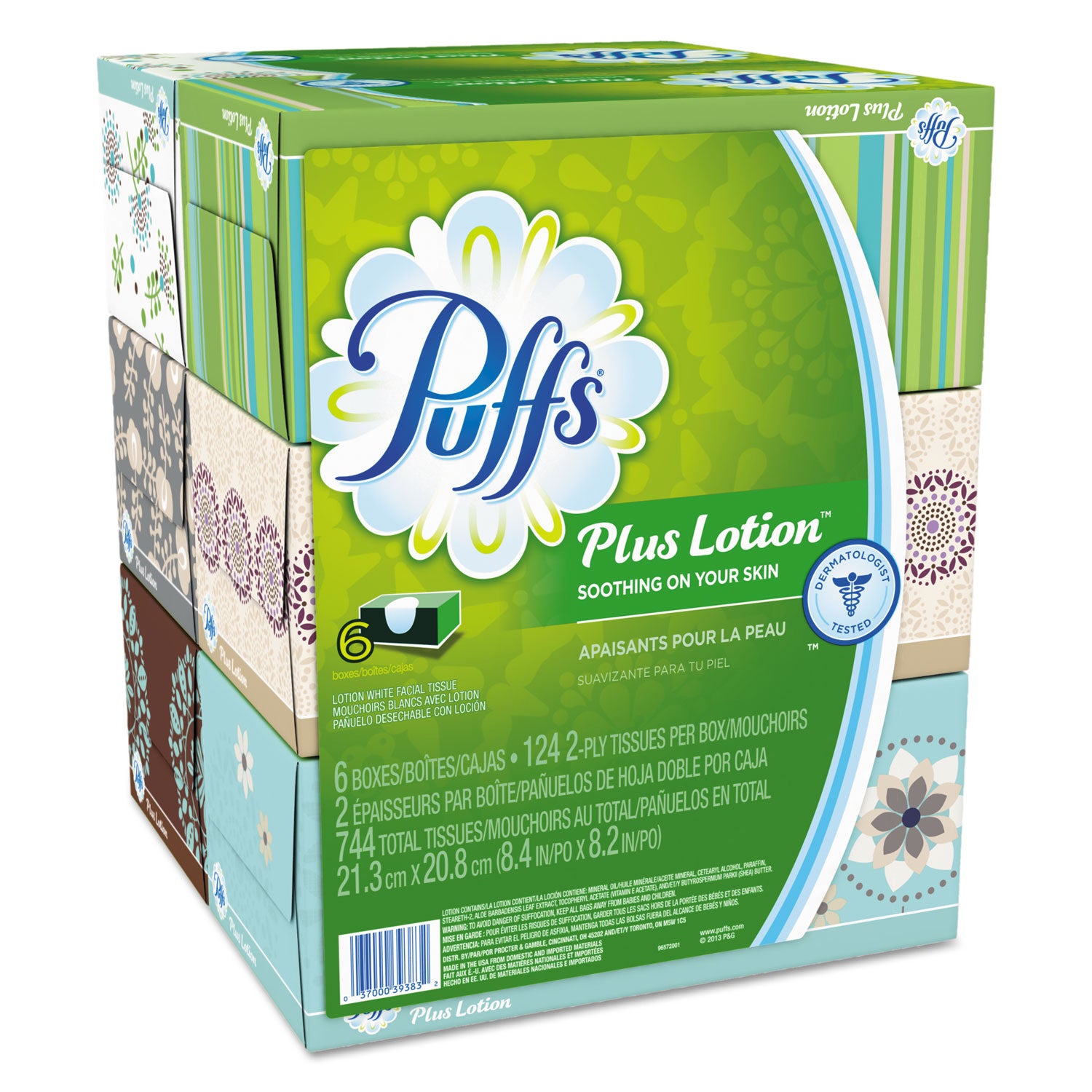 plus-lotion-facial-tissue-2-ply-white-124-sheets-box-6-boxes-pack-4-packs-carton_pgc39383 - 1
