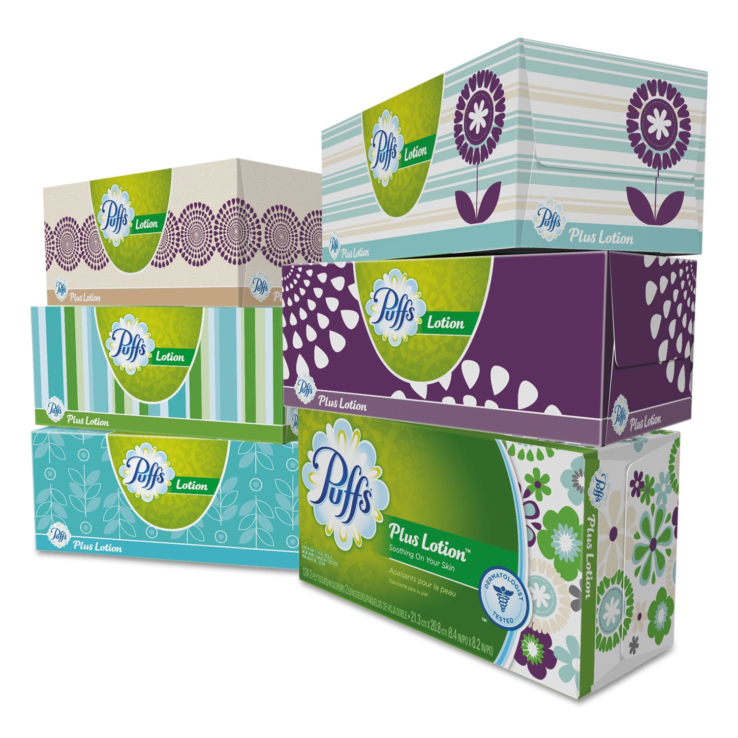 plus-lotion-facial-tissue-2-ply-white-124-sheets-box-6-boxes-pack-4-packs-carton_pgc39383 - 2