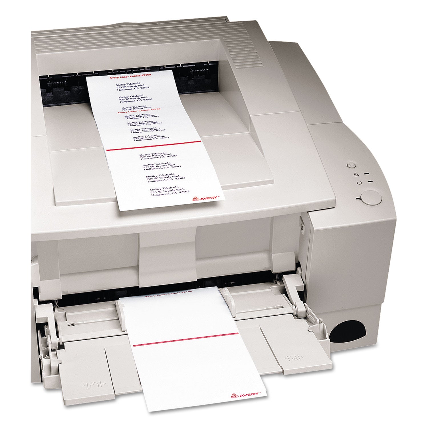 Mini-Sheets Mailing Labels, Inkjet/Laser Printers, 1 x 2.63, White, 8/Sheet, 25 Sheets/Pack -