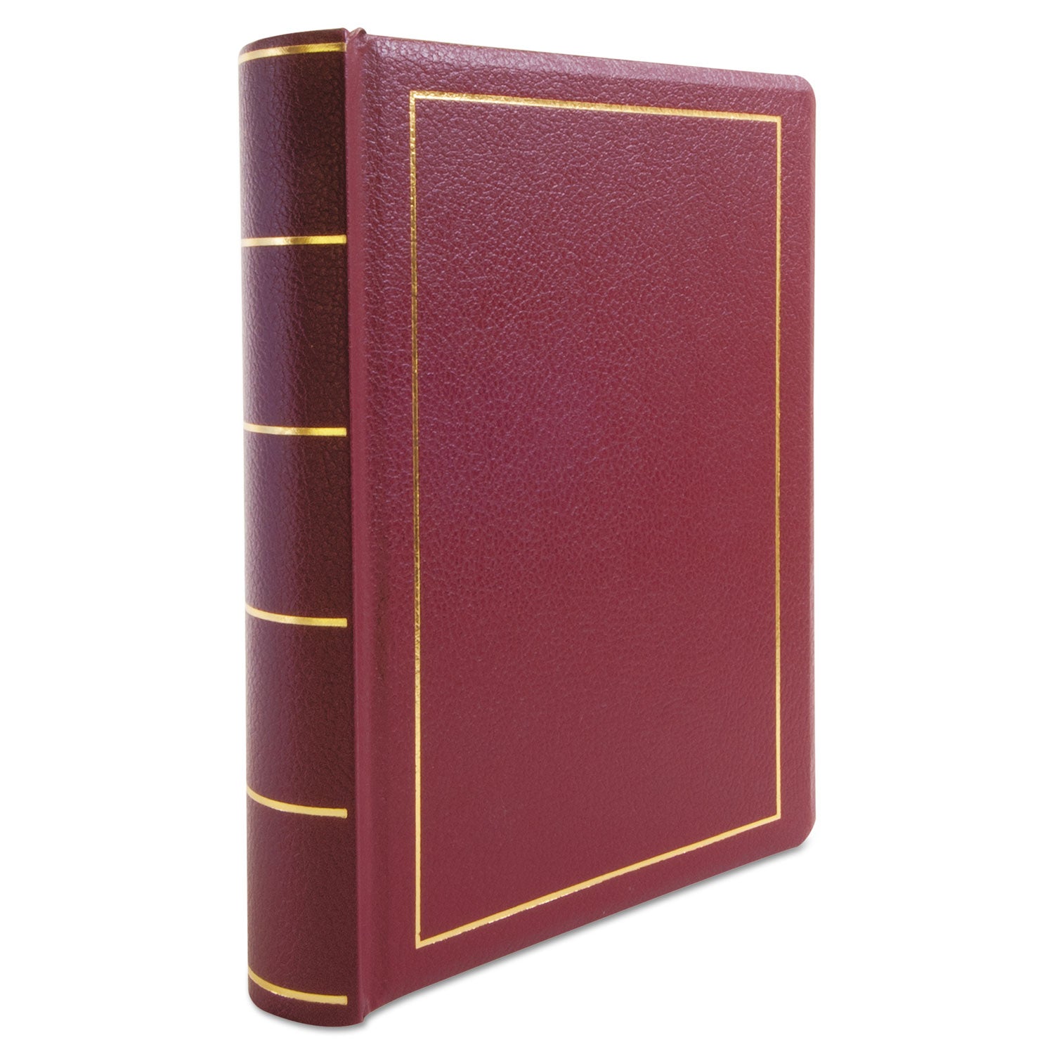 Looseleaf Corporation Minute Book, 1-Subject, Unruled, Red/Gold Cover, (250) 11 x 8.5 Sheets -