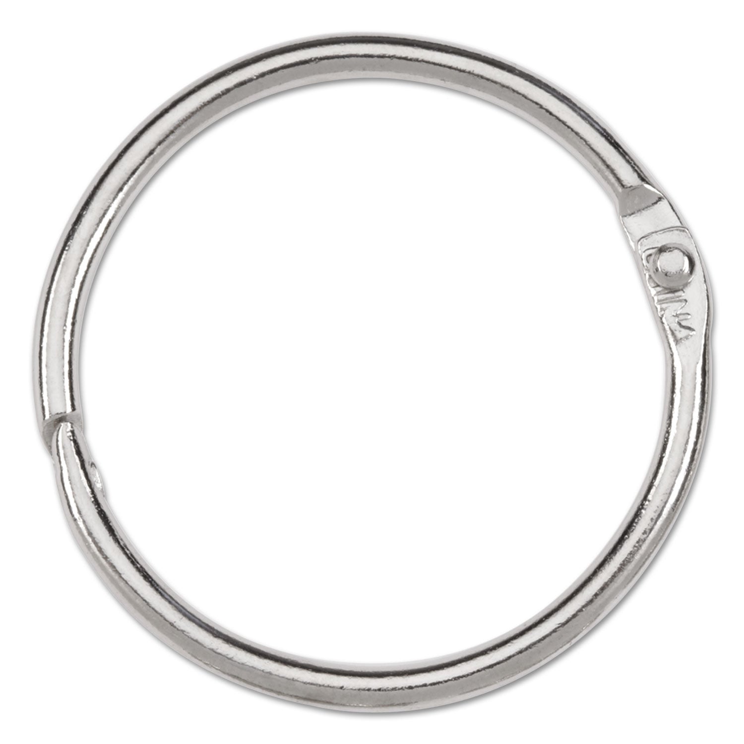 Metal Book Rings, 1.5" Diameter, 100/Box -