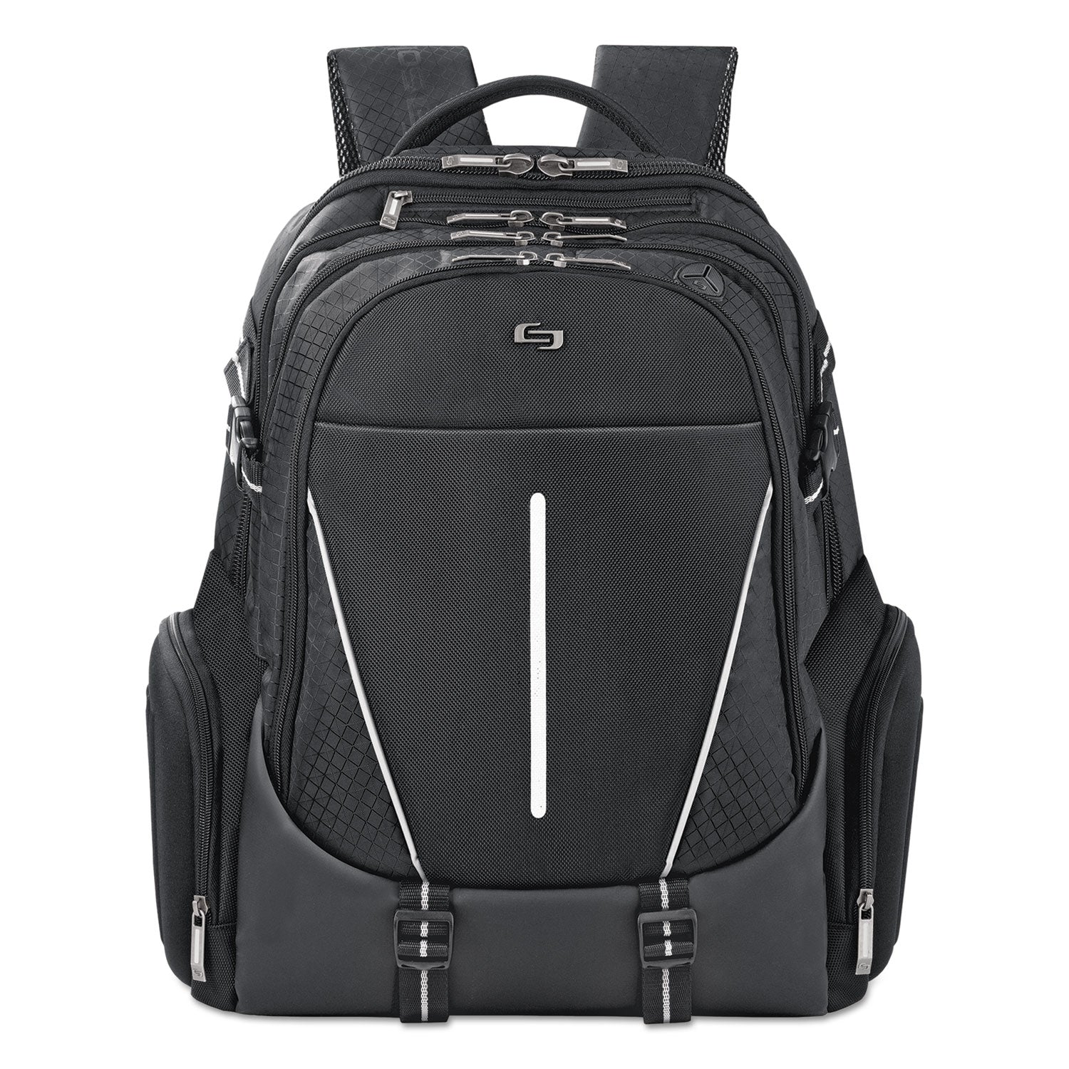 Active Laptop Backpack, Fits Devices Up to 17.3", Polyester, 12.5 x 6.5 x 19, Black -