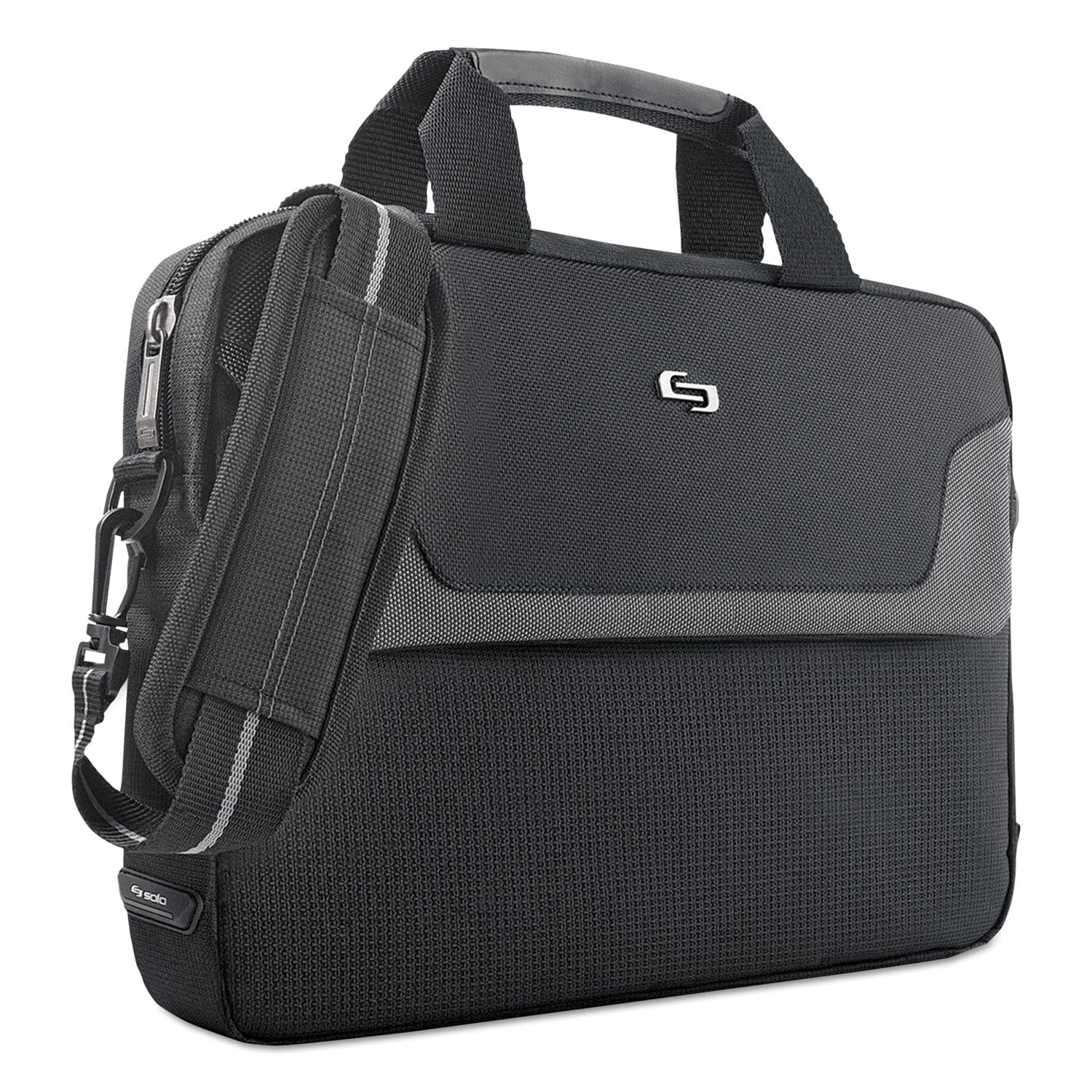 Pro Slim Brief, Fits Devices Up to 14.1", Polyester, 14 x 1.5 x 10.5, Black -