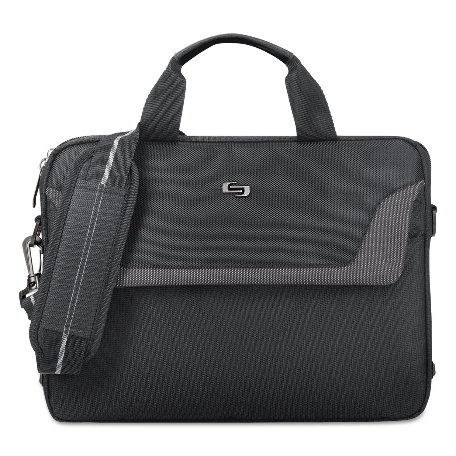 Pro Slim Brief, Fits Devices Up to 14.1", Polyester, 14 x 1.5 x 10.5, Black -
