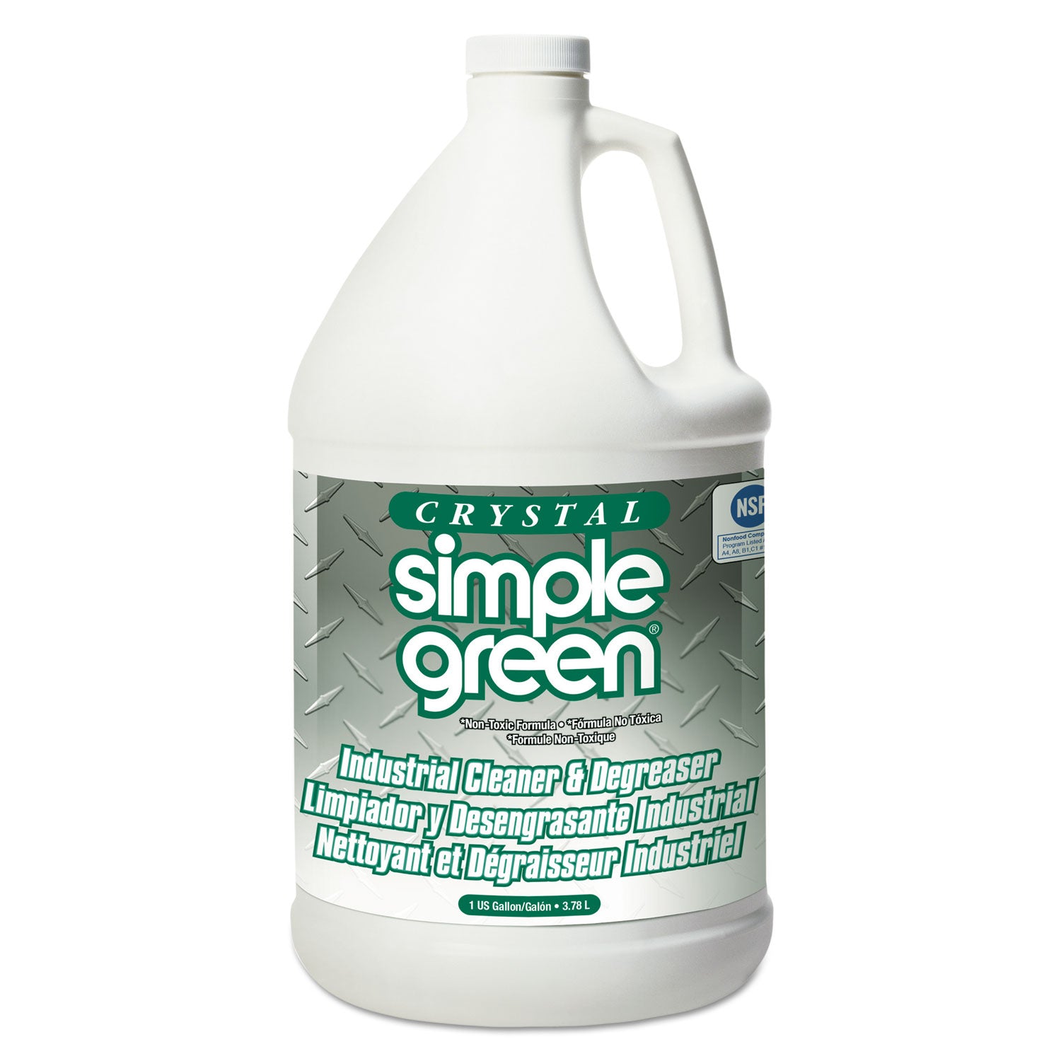Crystal Industrial Cleaner/Degreaser, 1 gal Bottle, 6/Carton -