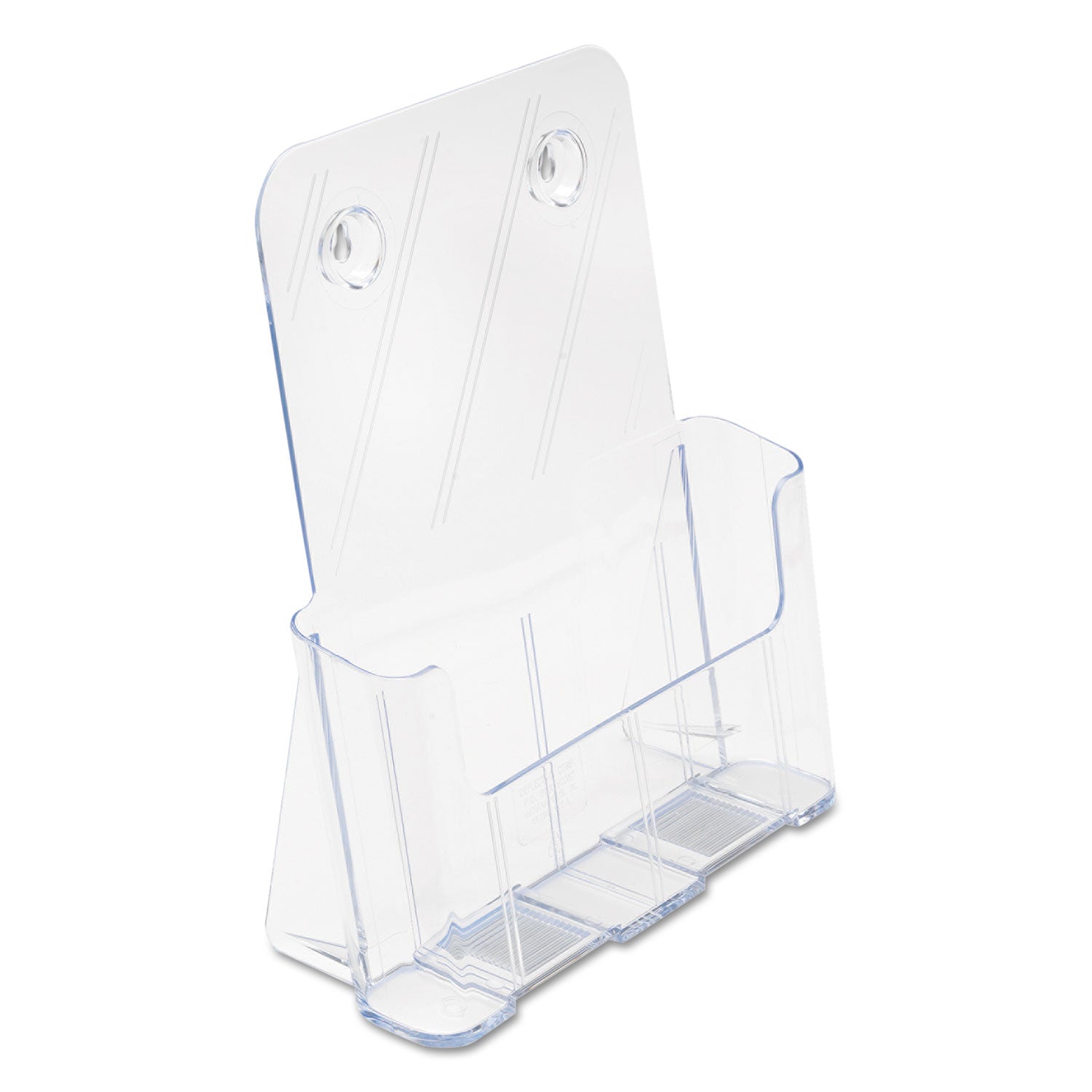 DocuHolder for Countertop/Wall-Mount, Magazine, 9.25w x 3.75d x 10.75h, Clear -