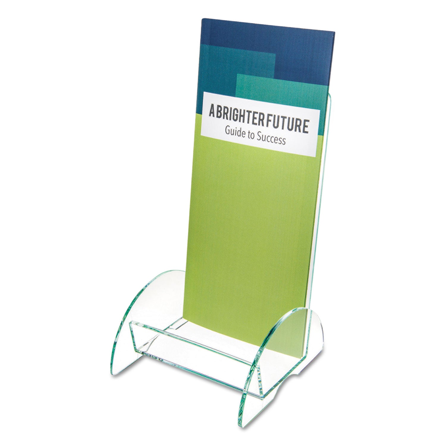 Euro-Style DocuHolder, Leaflet Size, 4.5w x 4.5d x 7.88h, Green Tinted -