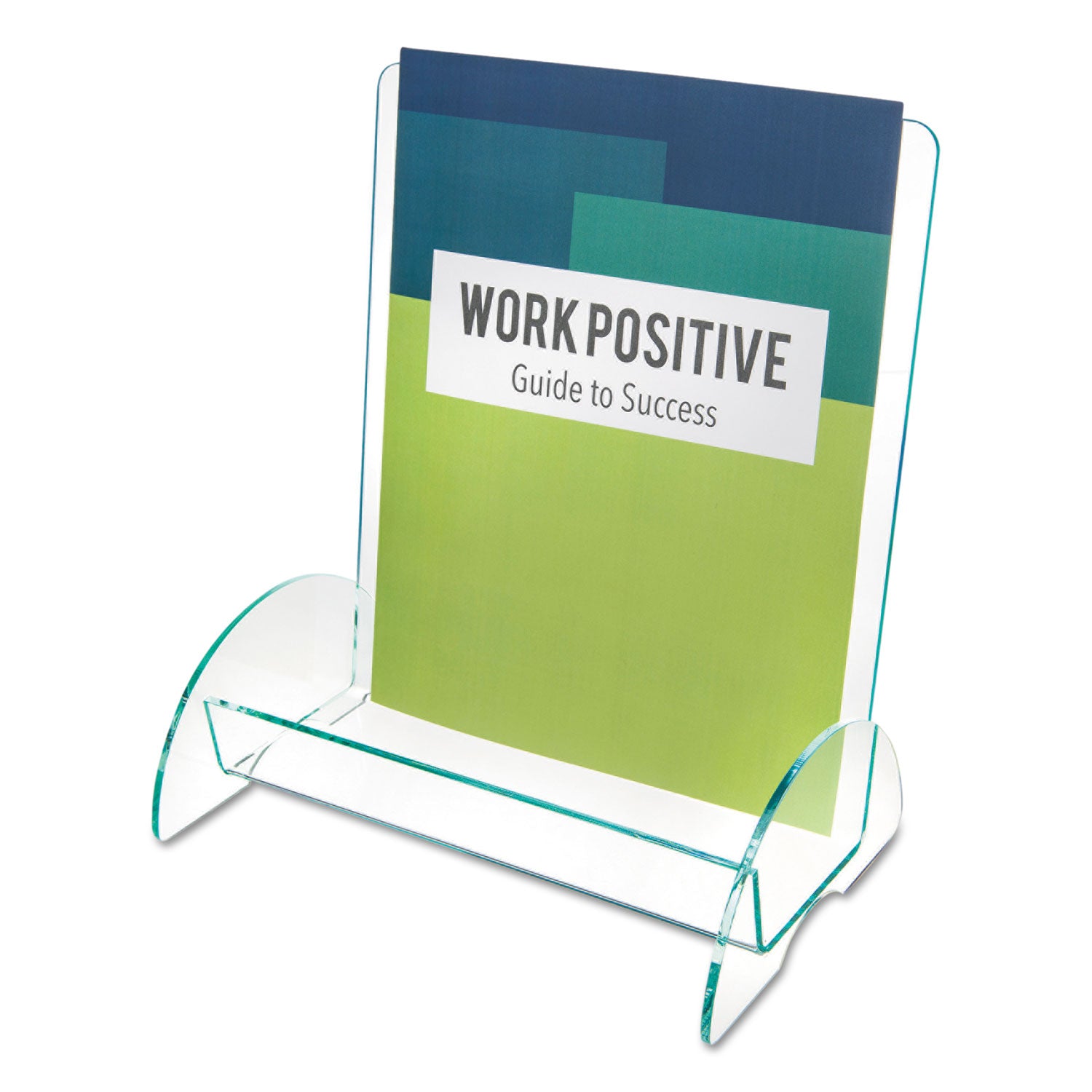Euro-Style DocuHolder, Magazine Size, 9.81w x 6.31d x11h, Green Tinted -