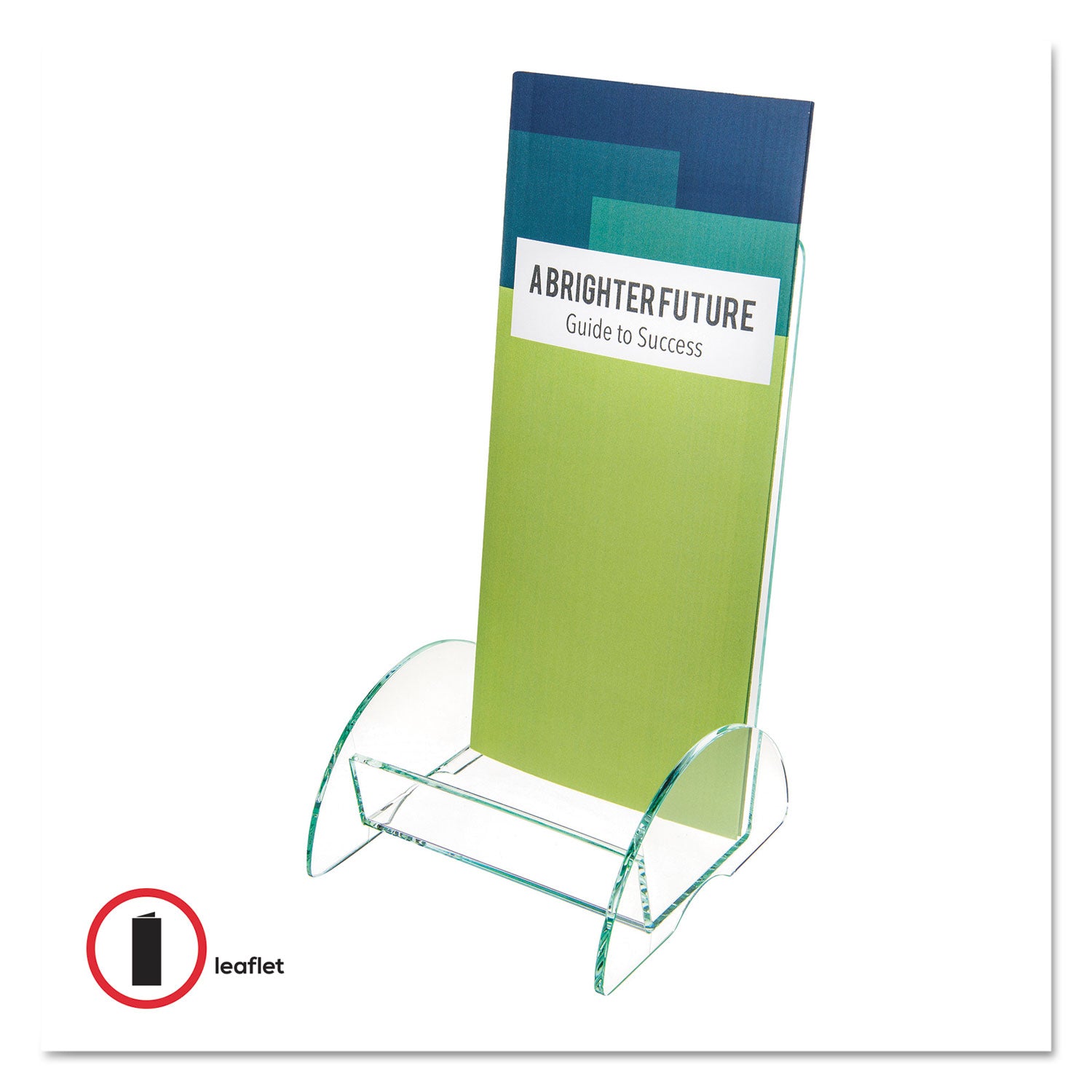 Euro-Style DocuHolder, Leaflet Size, 4.5w x 4.5d x 7.88h, Green Tinted -