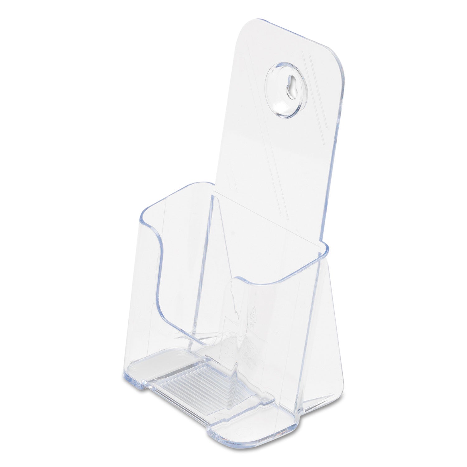 DocuHolder for Countertop/Wall-Mount, Leaflet Size, 4.25w x 3.25d x 7.75h, Clear -