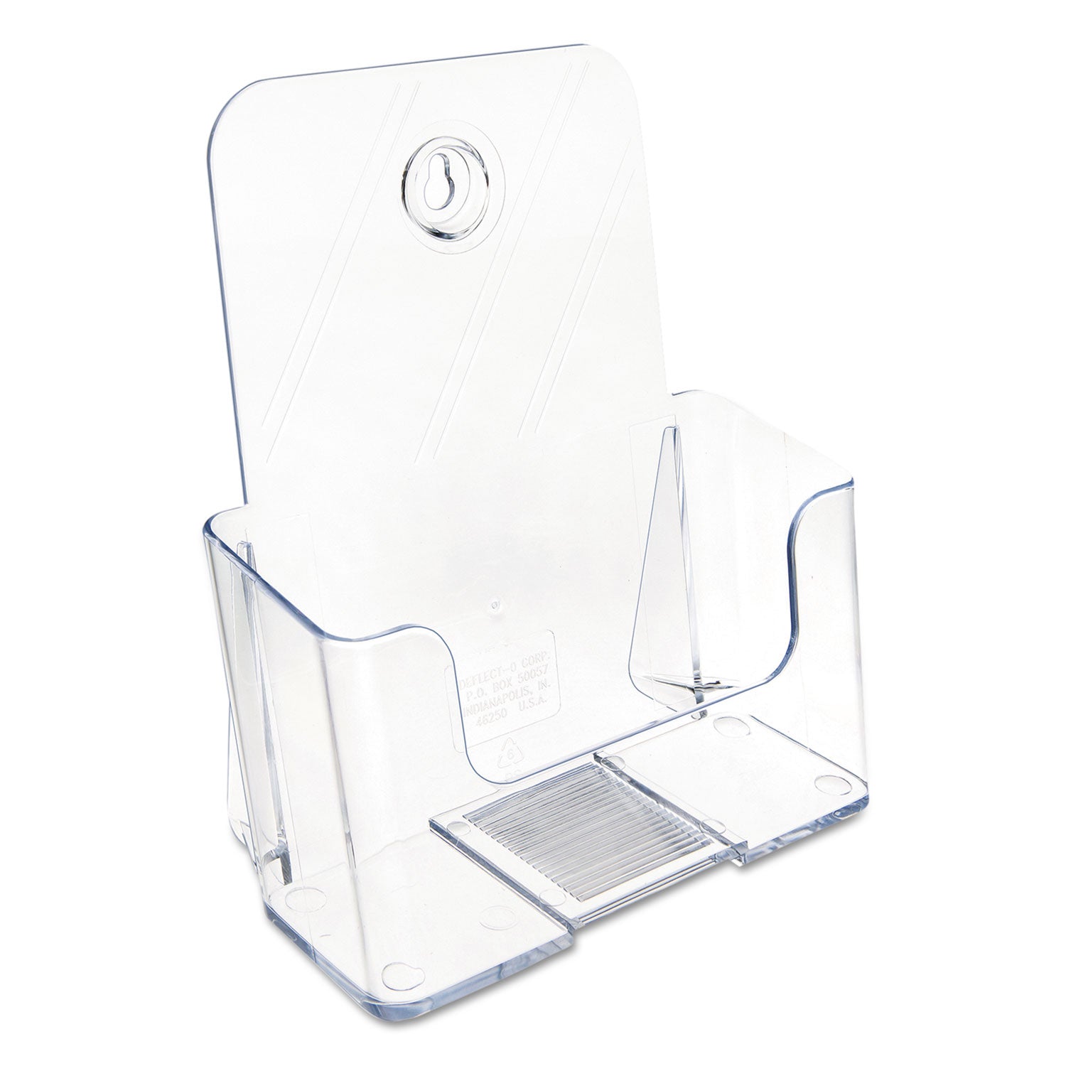 DocuHolder for Countertop/Wall-Mount, Booklet Size, 6.5w x 3.75d x 7.75h, Clear -
