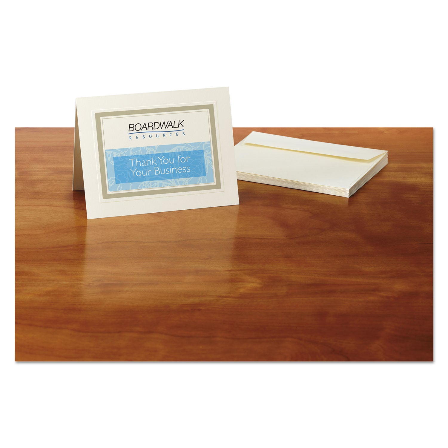 Note Cards with Matching Envelopes, Inkjet, 80 lb, 4.25 x 5.5, Embossed Matte Ivory, 60 Cards, 2 Cards/Sheet, 30 Sheets/Pack -