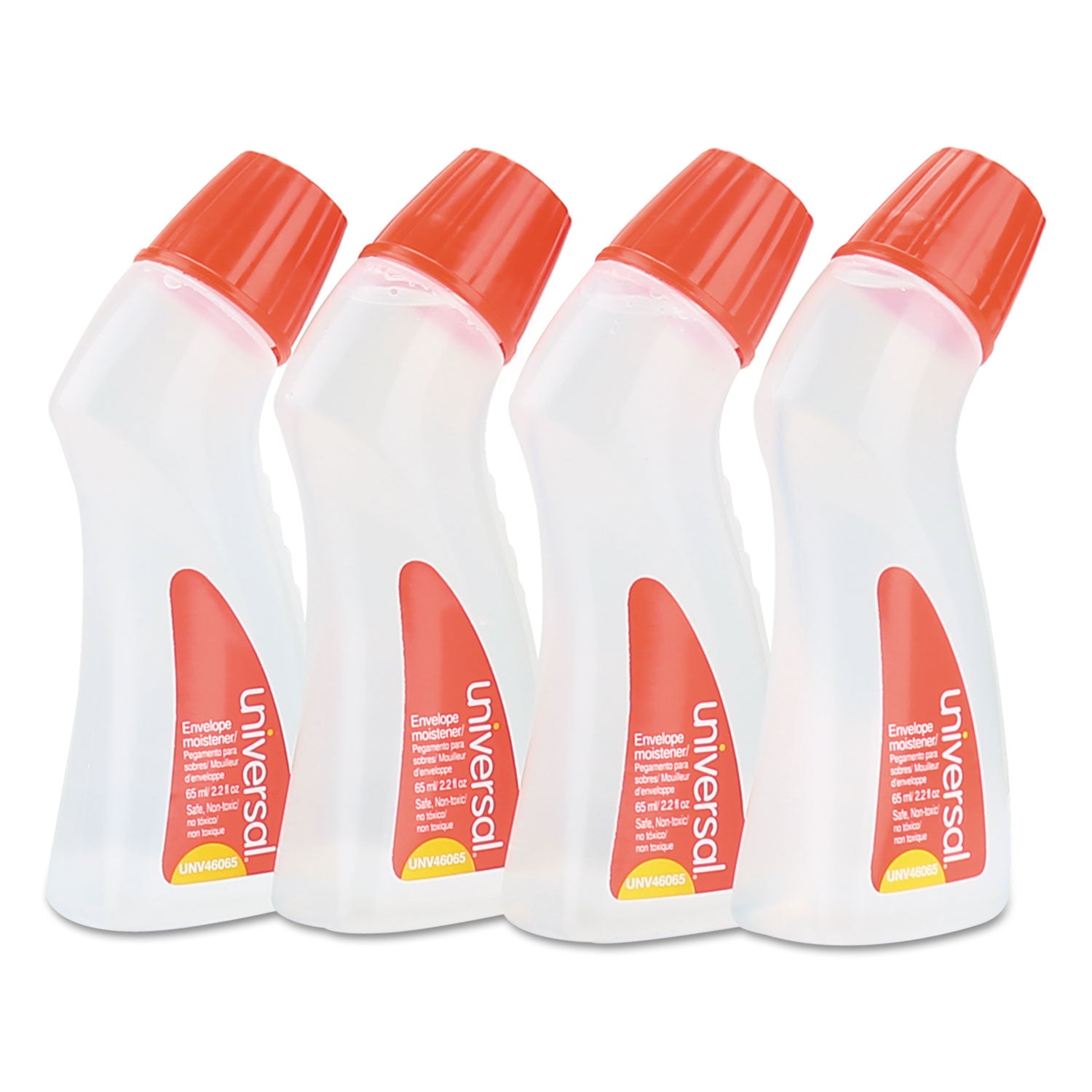 envelope-moistener-with-adhesive-22-oz-bottle-clear-4-pack_unv46065vp - 1