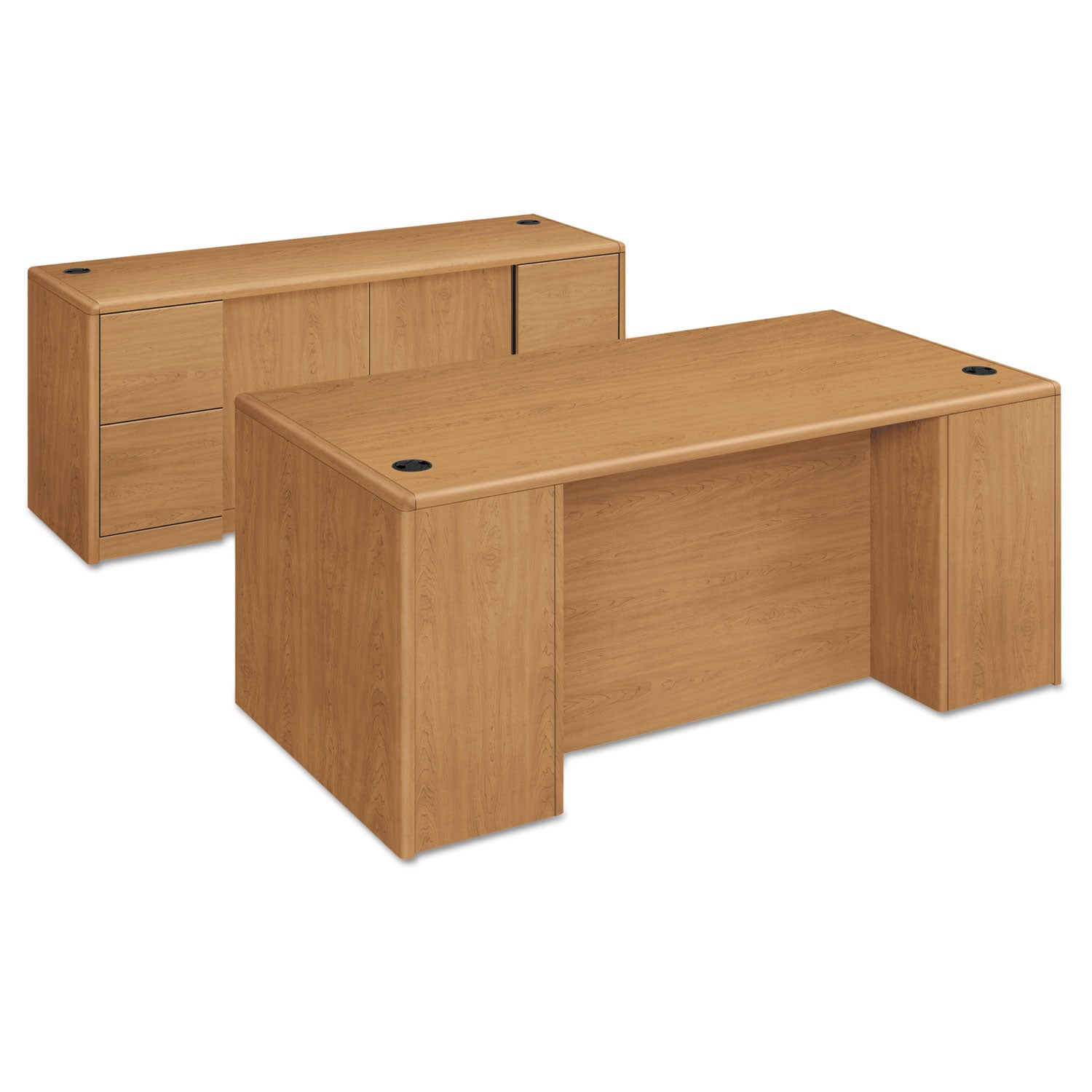 10700 Series Credenza w/Doors, 72w x 24d x 29.5h, Harvest -