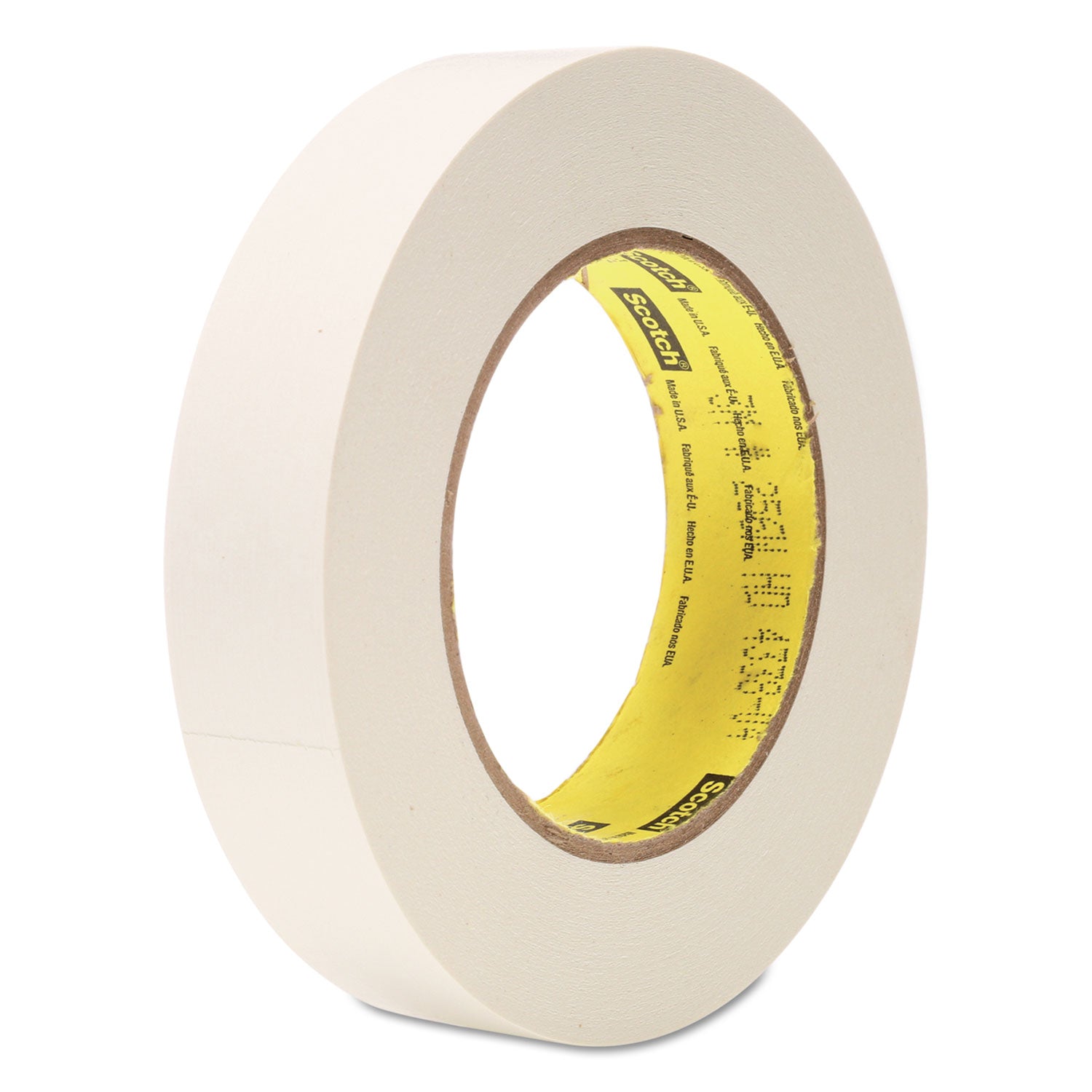 Printable Flatback Paper Tape, 3" Core, 1" x 60 yds, White -