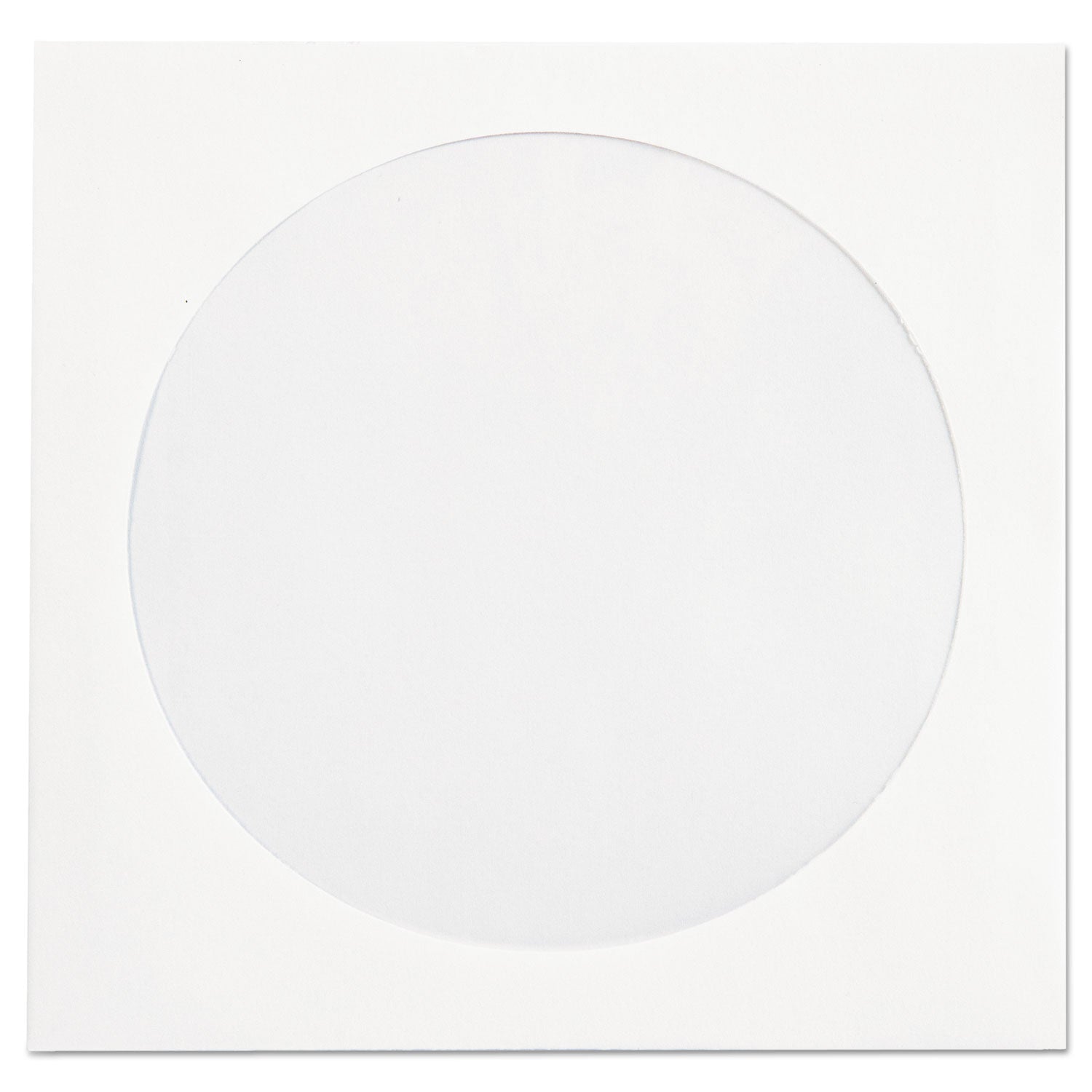 CD/DVD Sleeves, 1 Disc Capacity, White, 250/Box -