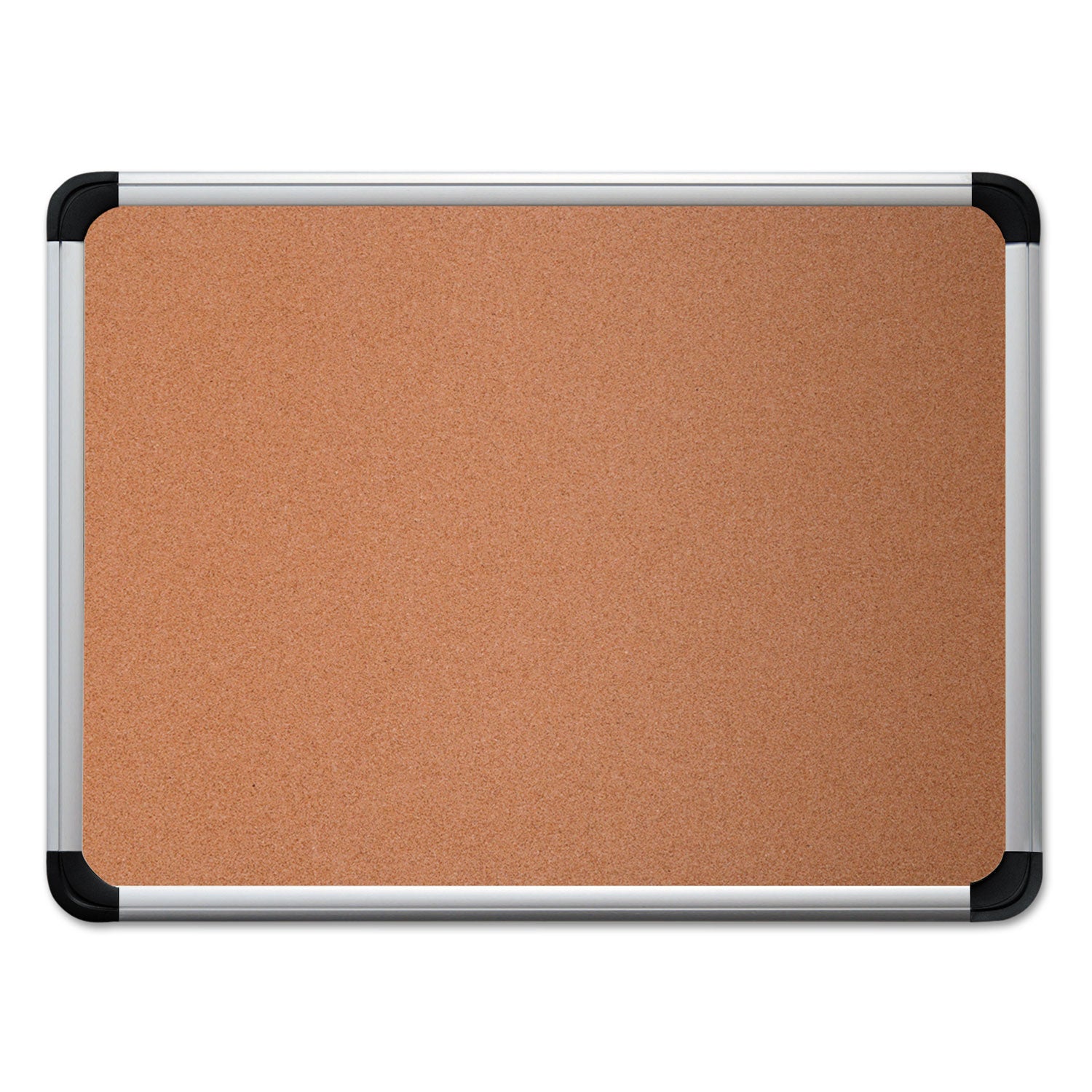Cork Board with Aluminum Frame, 36 x 24, Tan Surface -