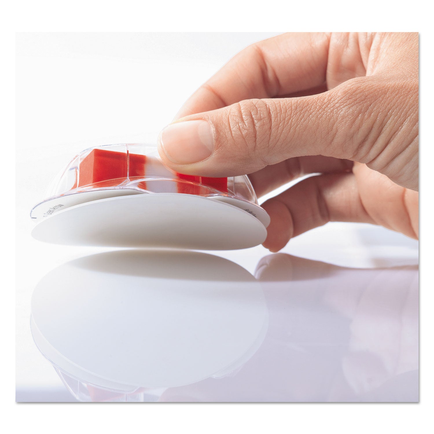 Page Flags in Desk Grip Dispenser, 1 x 1.75, Red, 200/Dispenser -