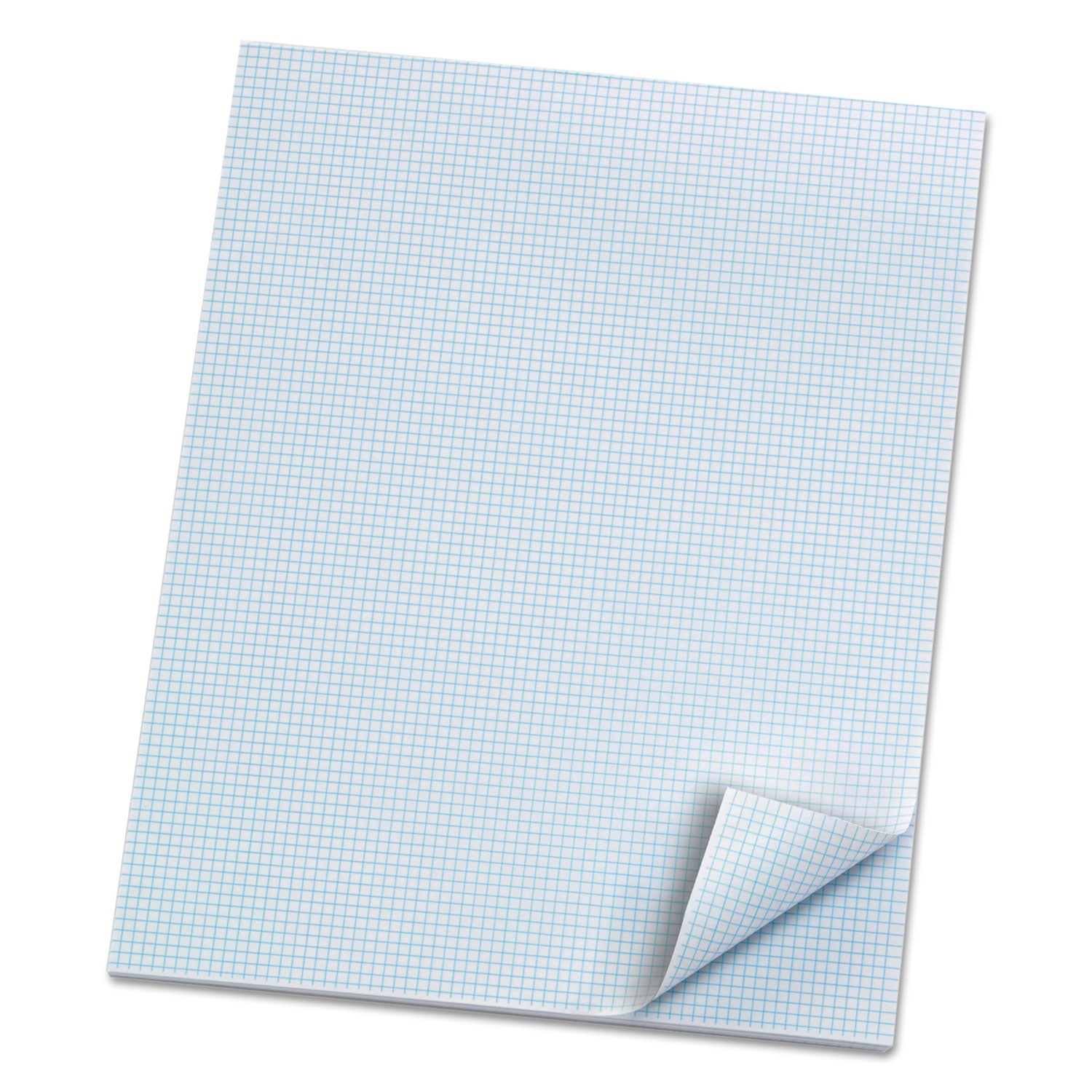 Quadrille Pads, Quadrille Rule (8 sq/in), 50 White (Heavyweight 20 lb Bond) 8.5 x 11 Sheets -