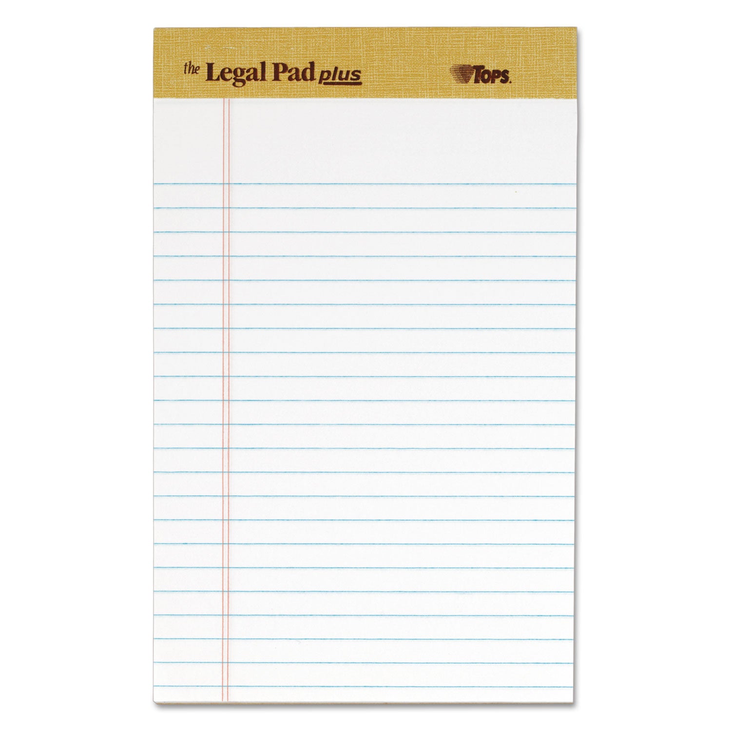 The Legal Pad" Plus Ruled Perforated Pads with 40 pt. Back, Narrow Rule, 50 White 5 x 8 Sheets, Dozen -